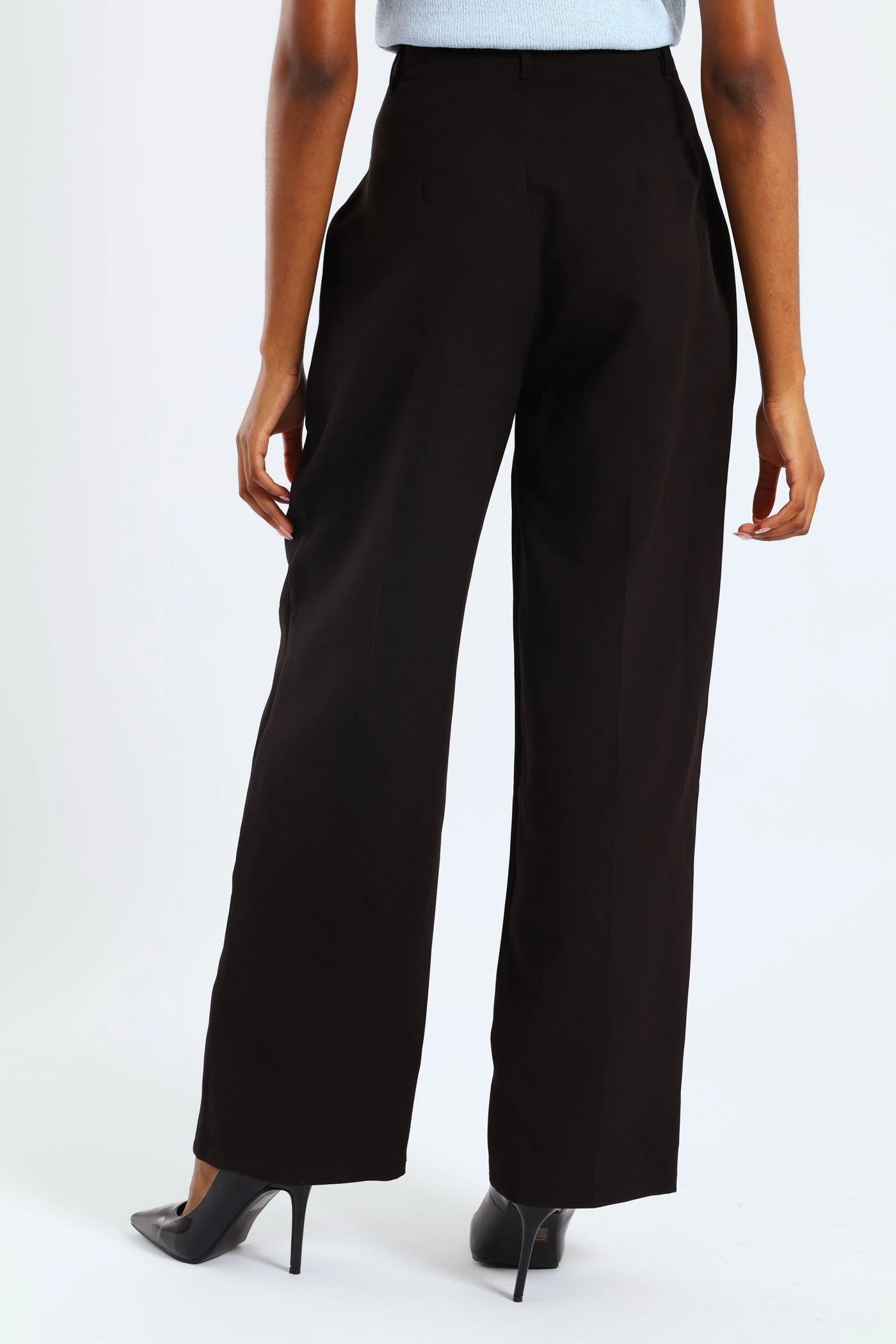 Release Pleat Wide Leg Pant - Black Casual Style
