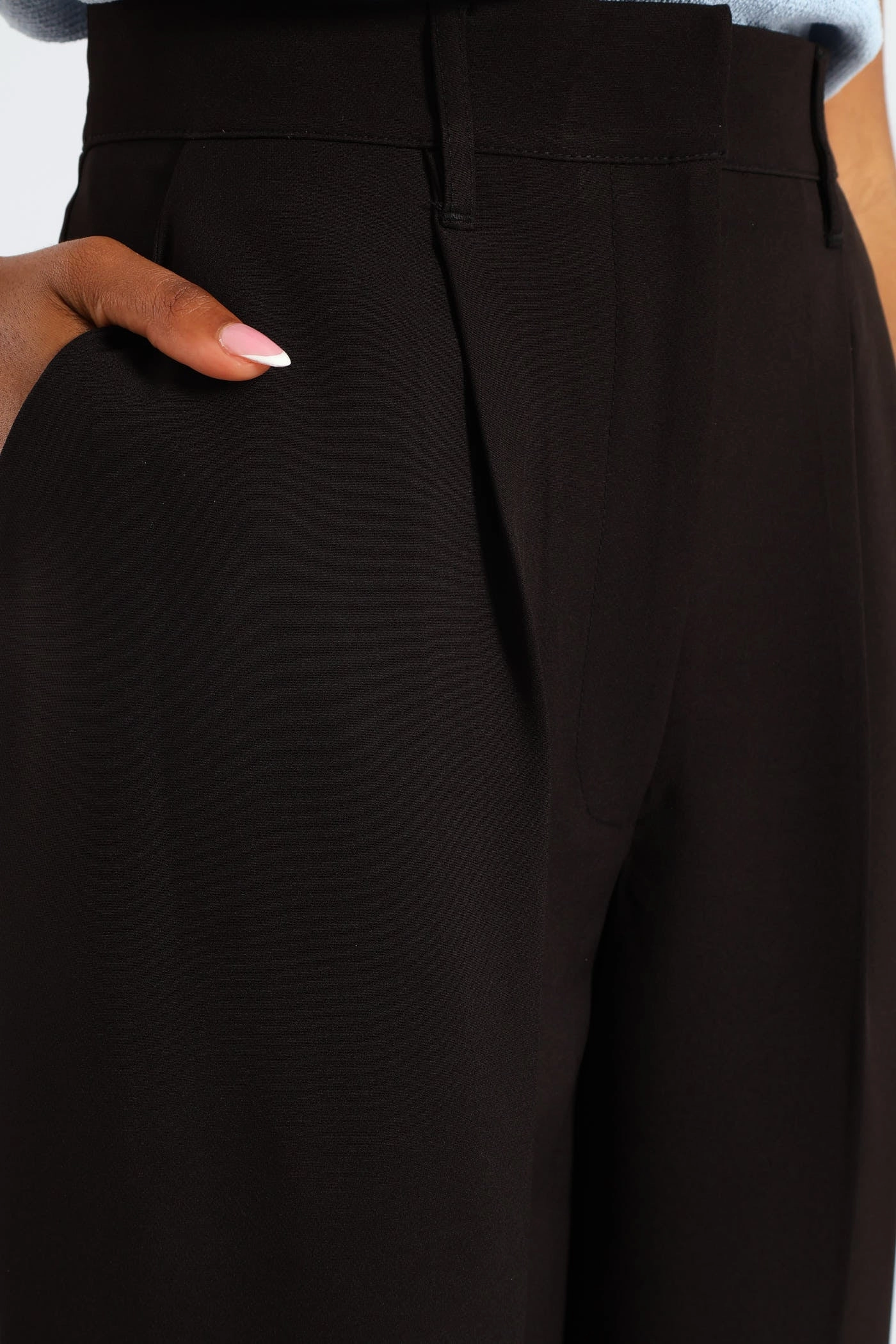 Release Pleat Wide Leg Pant - Black Daily Style Versatile Layering