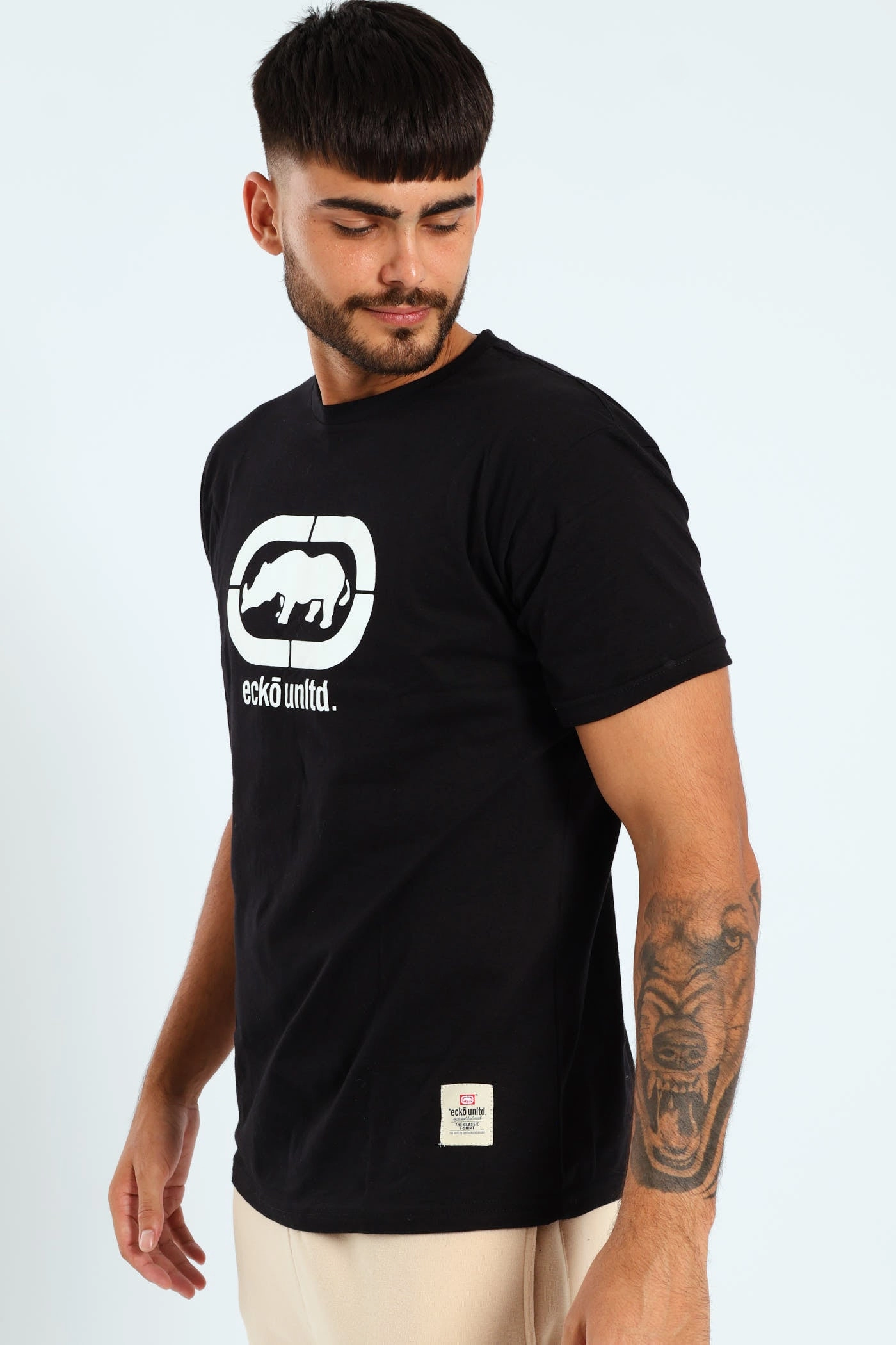 Fashionable Ease Comfortable texture Core Tee - Black