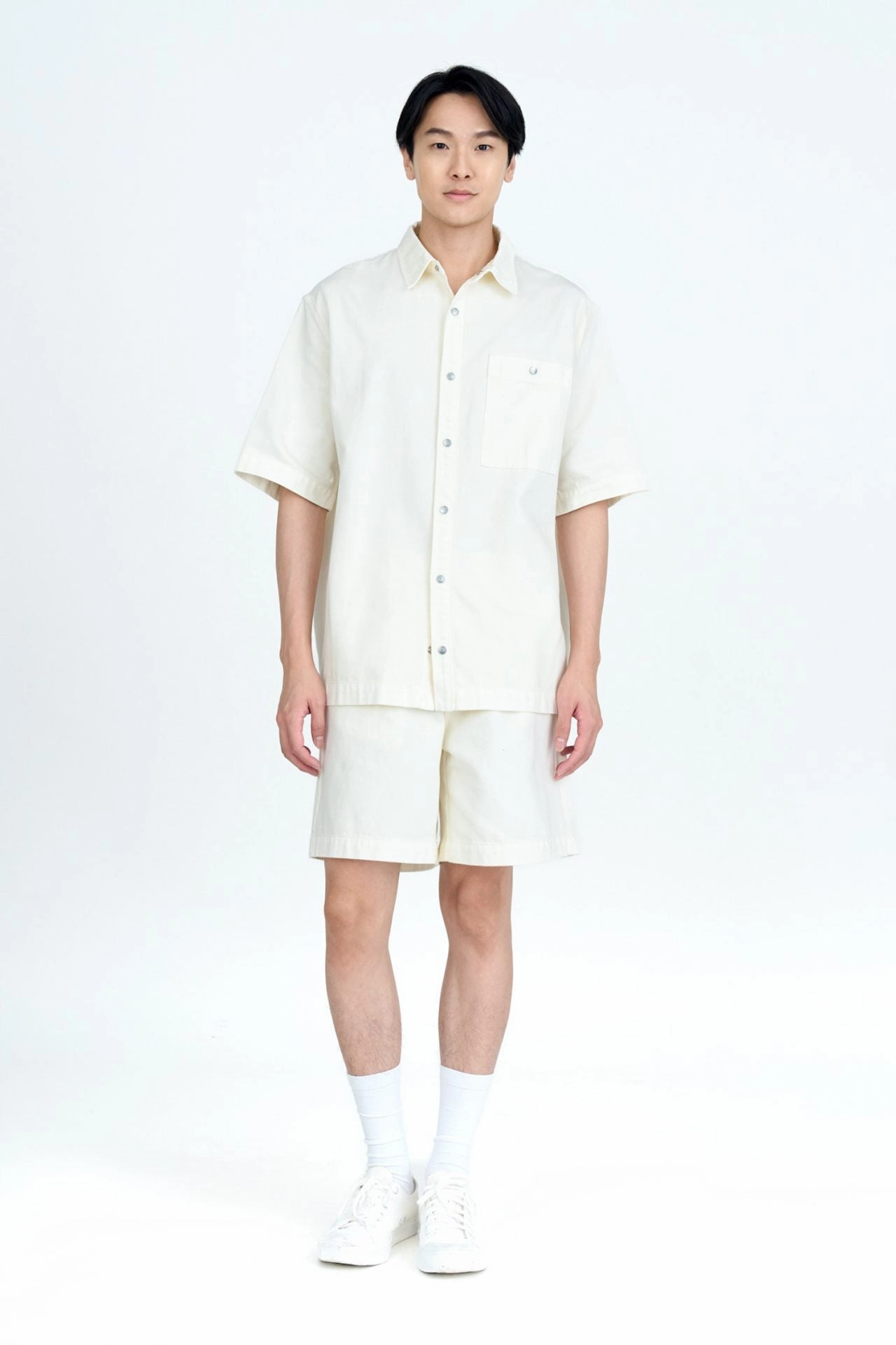 Cotton Denim Shirt [AT] Sporty Appeal AntiBacterialTreatment