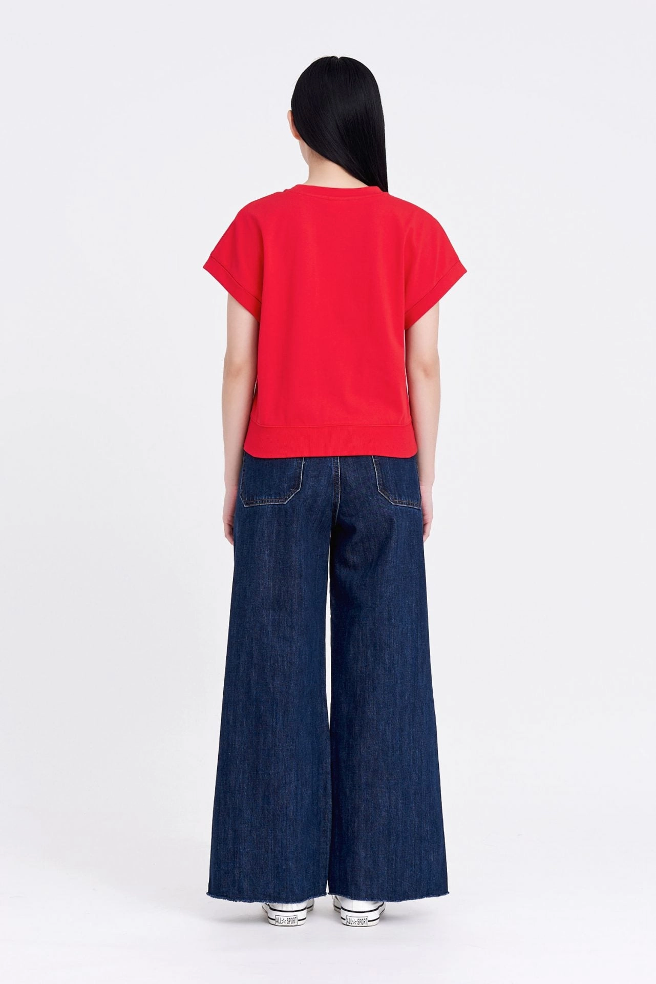 Chic Fit Cotton Graphic Rib Hem Tee [AT]