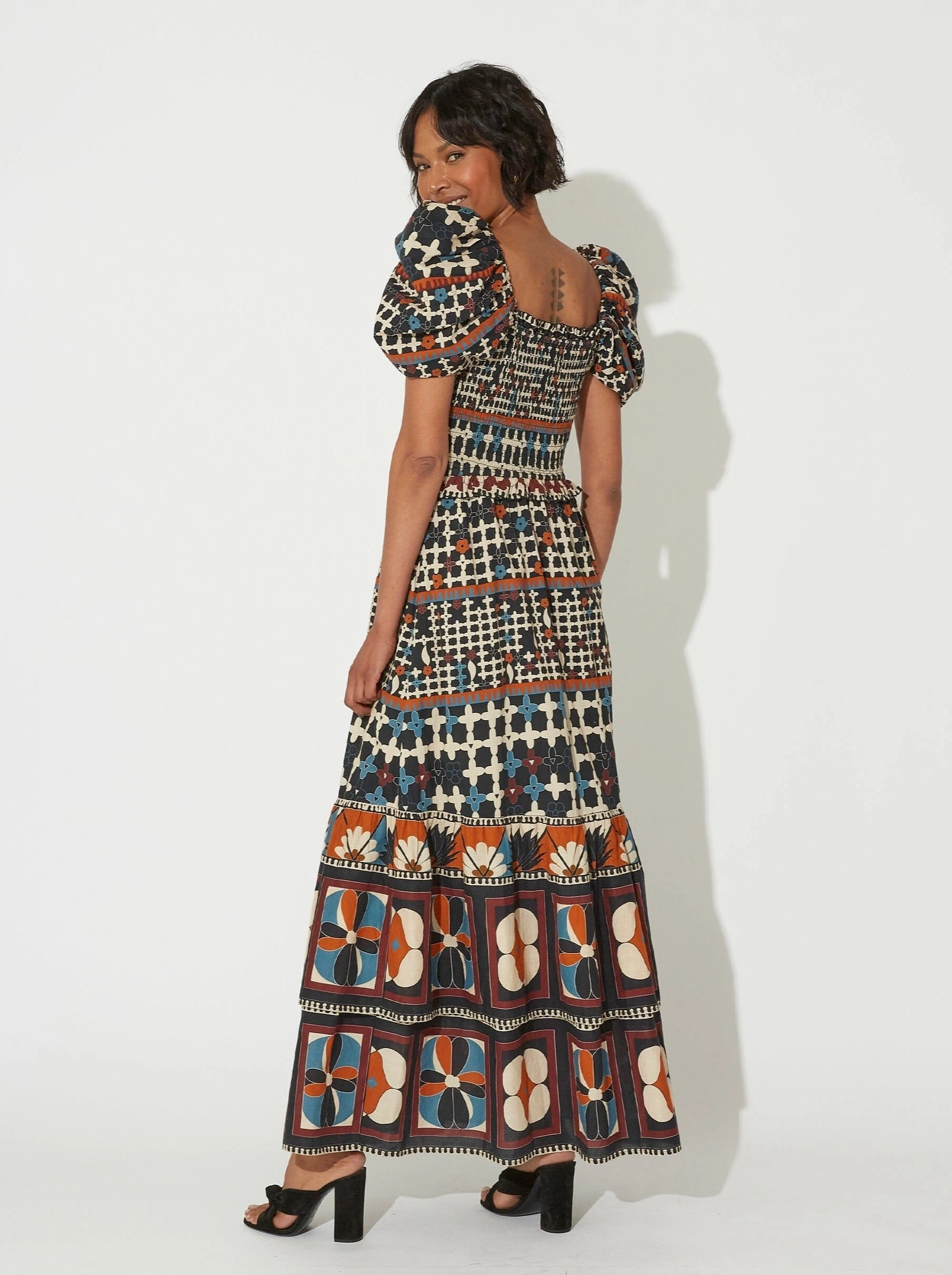 Feminine Fit Fay Maxi Dress - Deco
