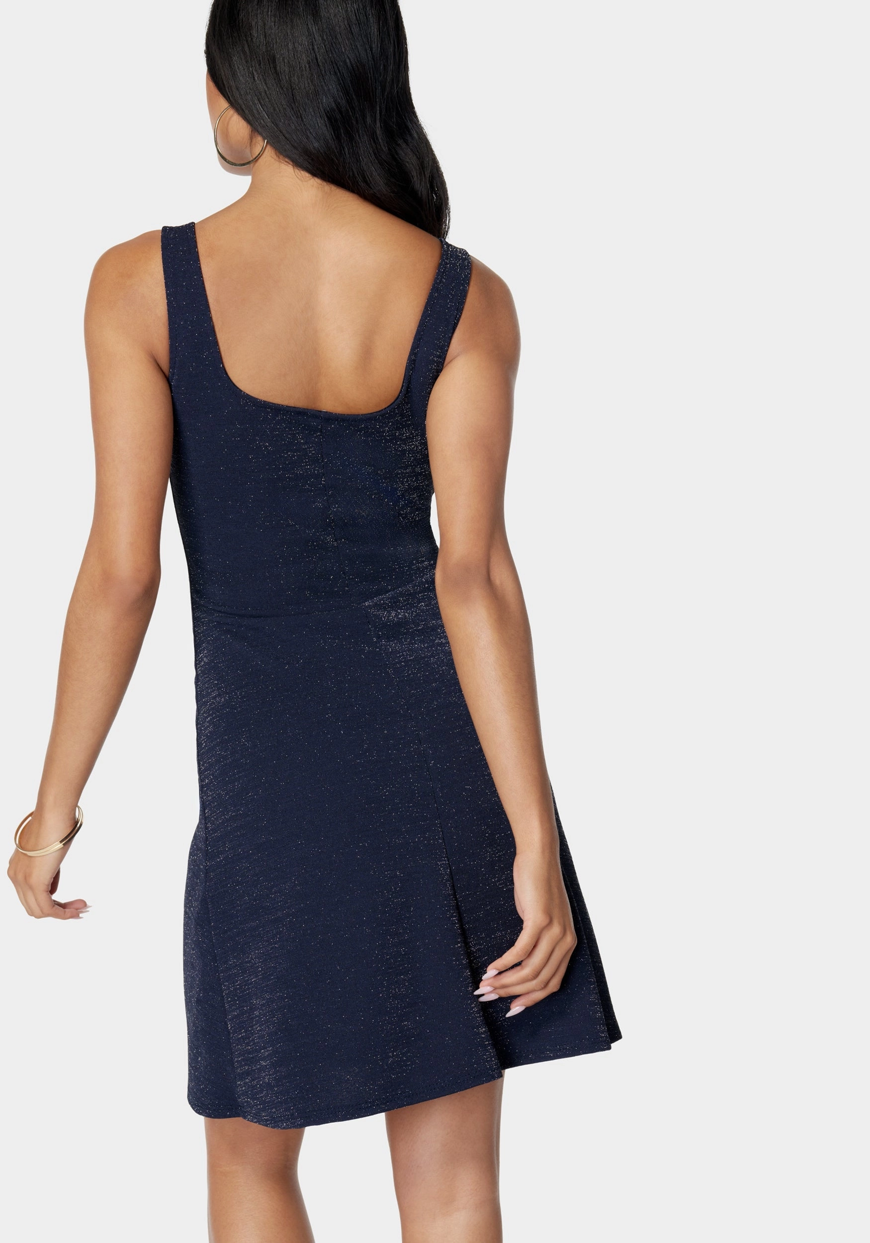 Cozy And Stylish Square Neck Flare Dress