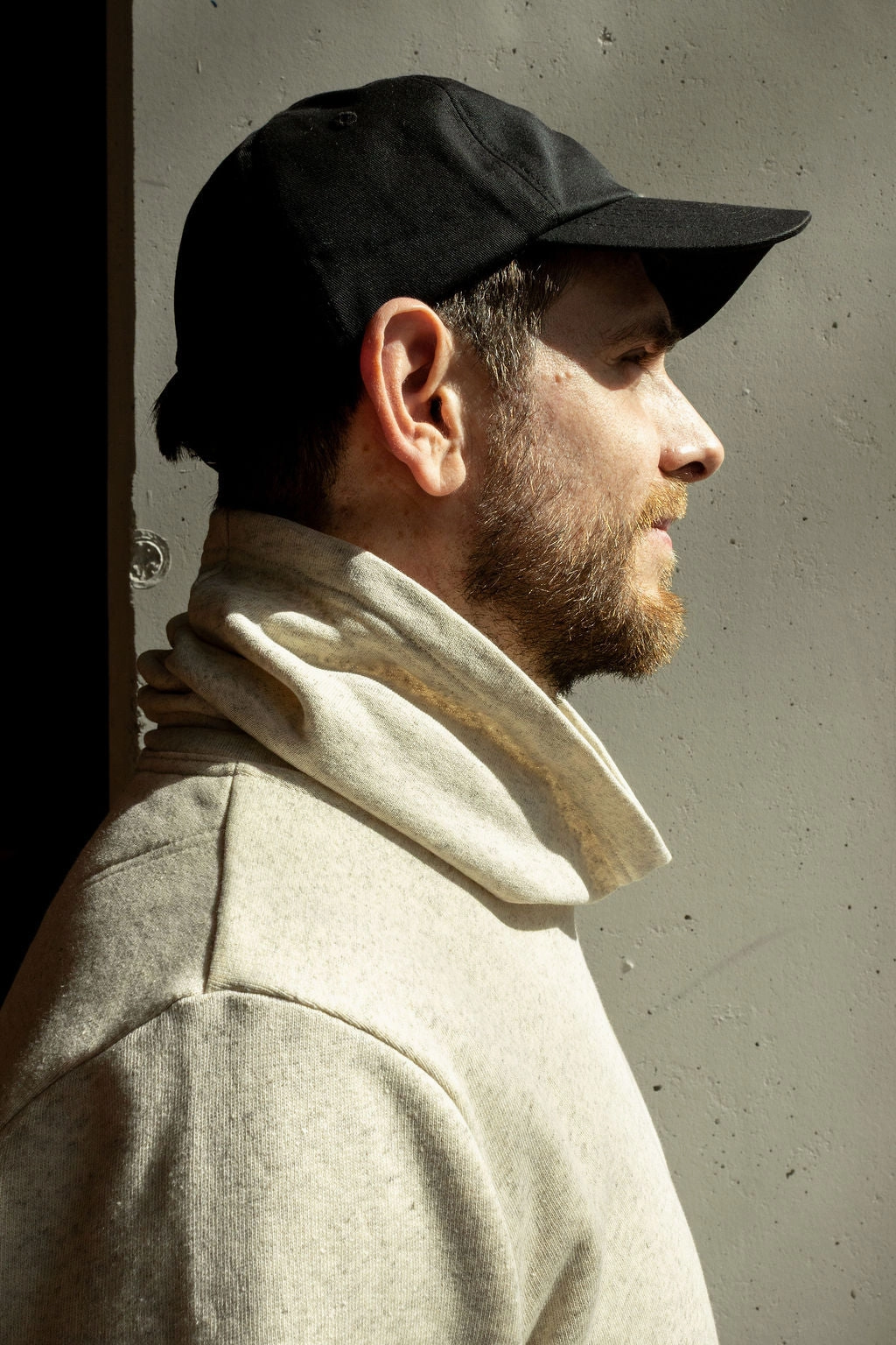 Street Comfort Casual HEMP FUNNELNECK / ECRU