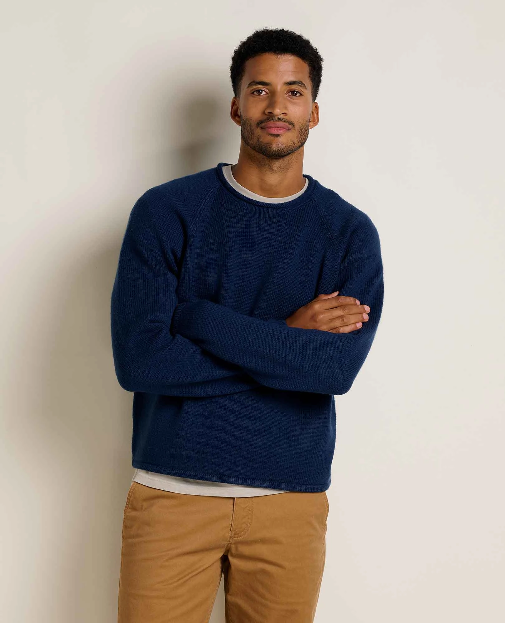 Men's Alpineglo Sweater Comfy Knit Outfit