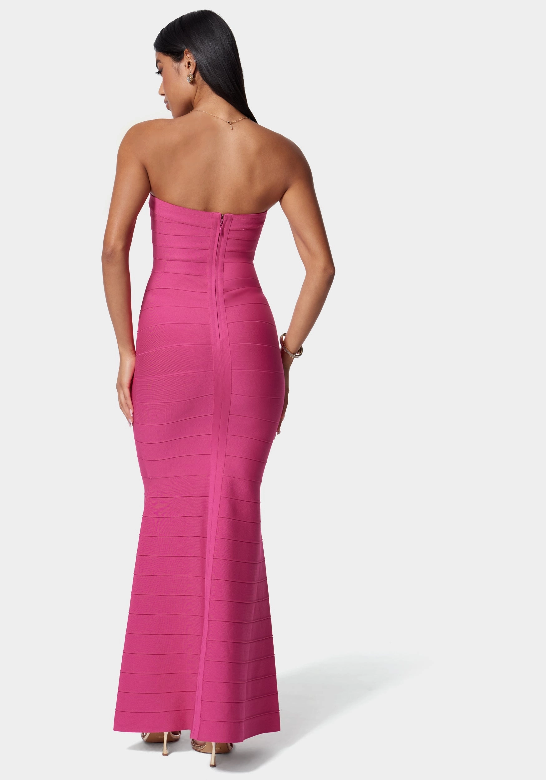 Luxe Bandage Strapless Gown Perfect Fit Wear