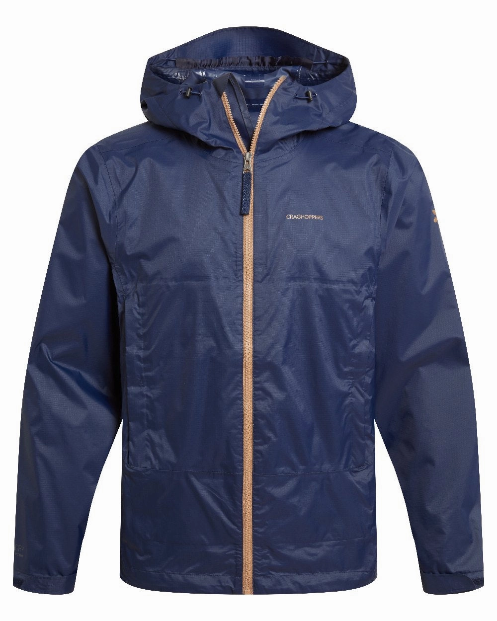 Non Restrictive Silhouette Breathable Lining Craghoppers Mens Owler Waterproof Packable Jacket