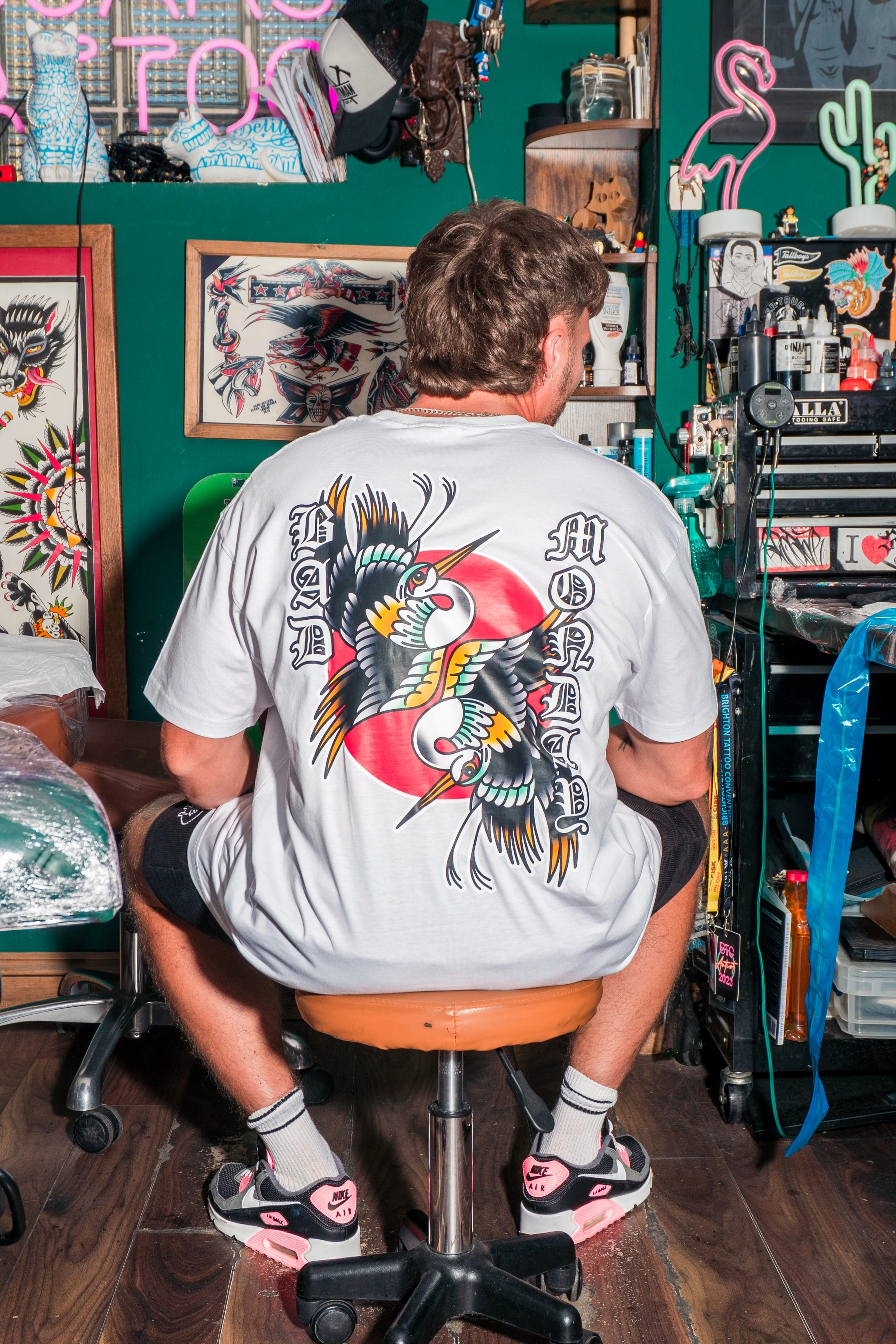 Low Profile Collar Cranes Tee