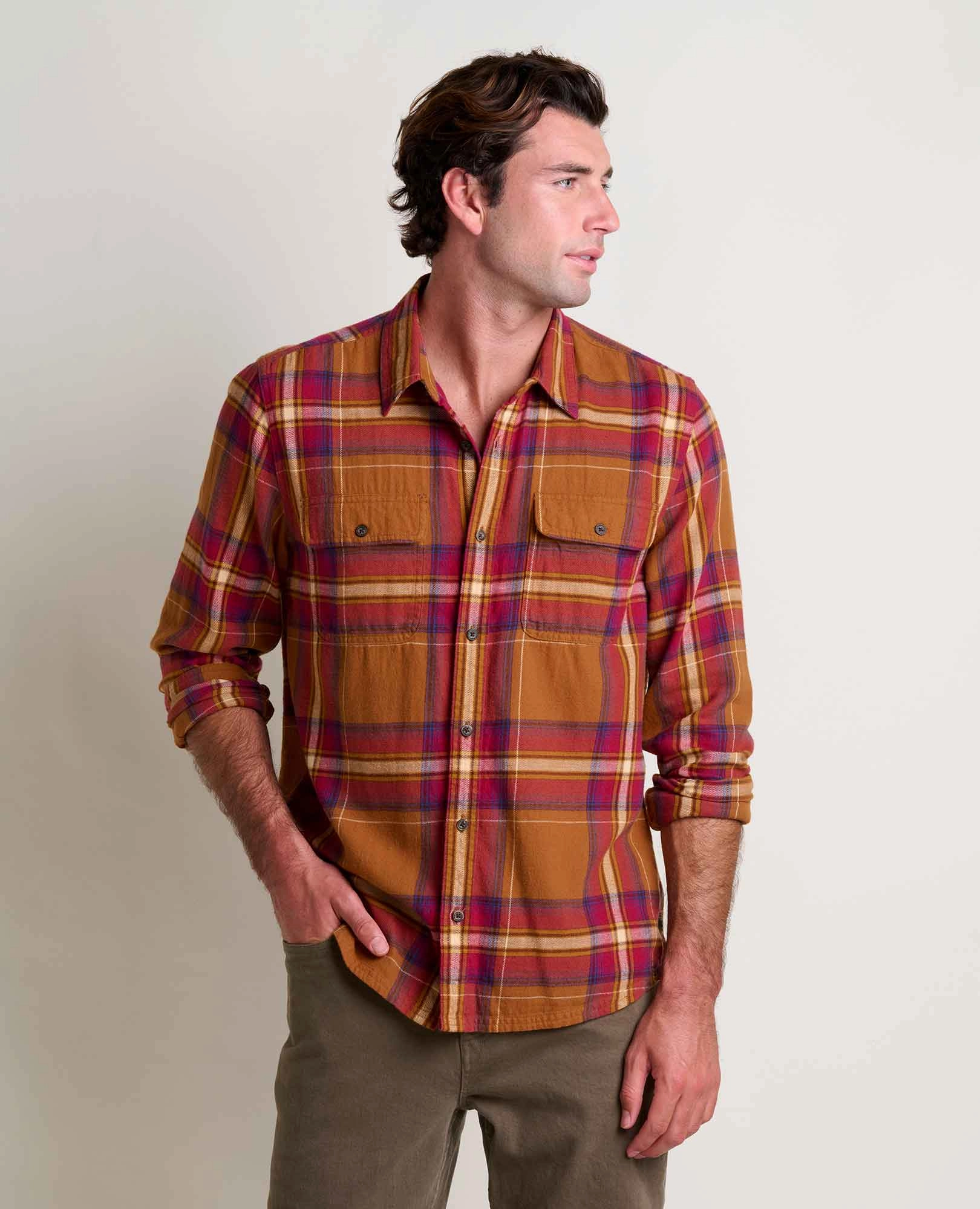 Creekwater Flannel Shirt Classic Color Breathable fabric