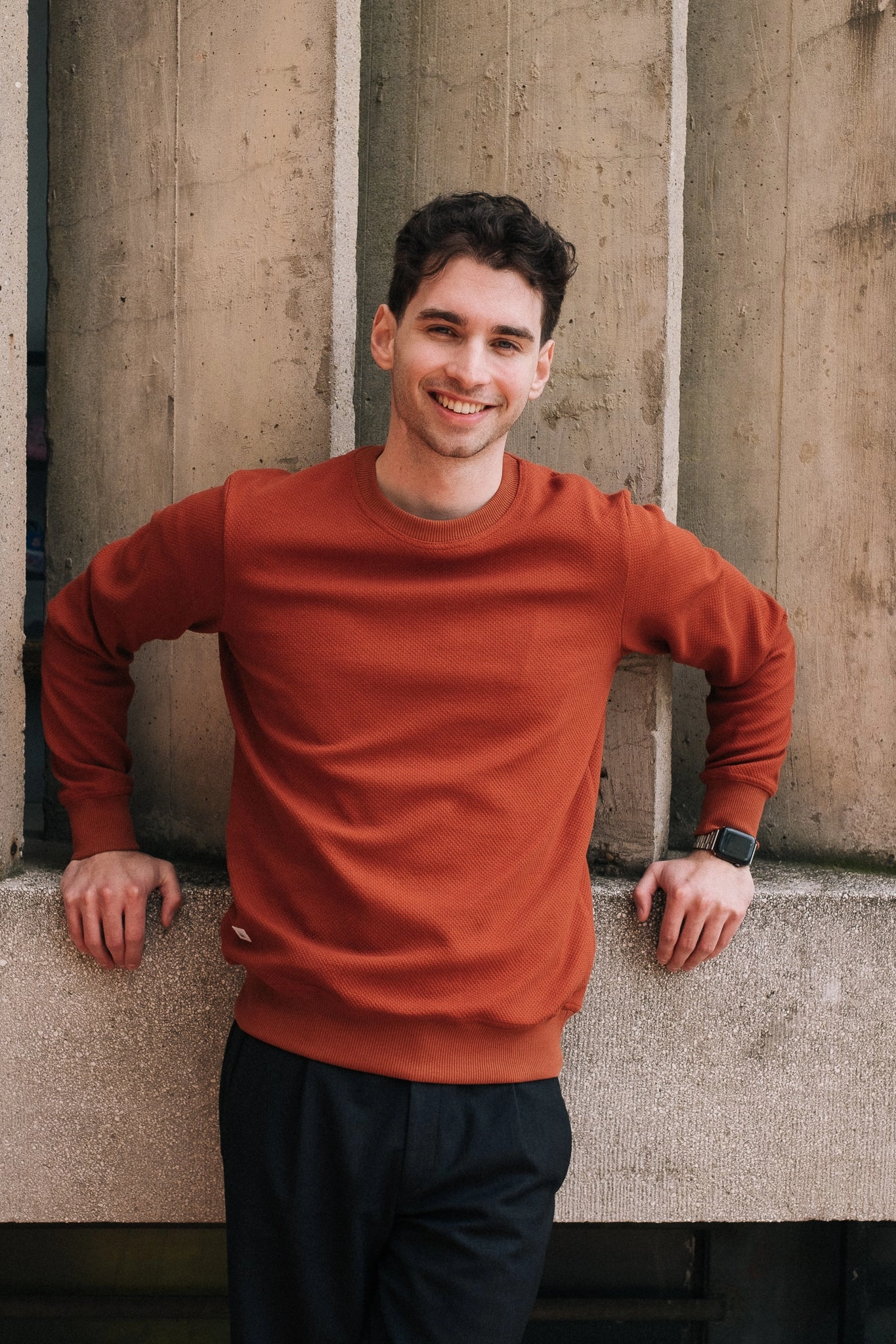 CREWNECK / 3D HENNA Plaid Design