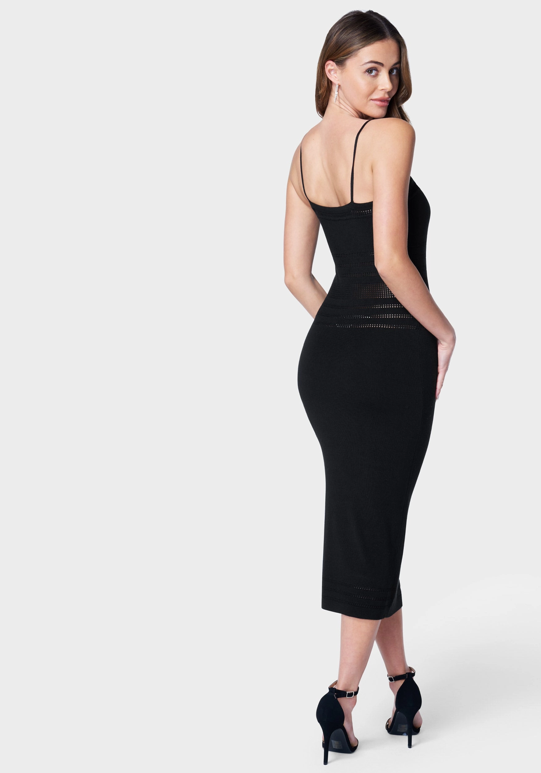 Hot Now Polished Appearance Crochet Tube Midi Dress