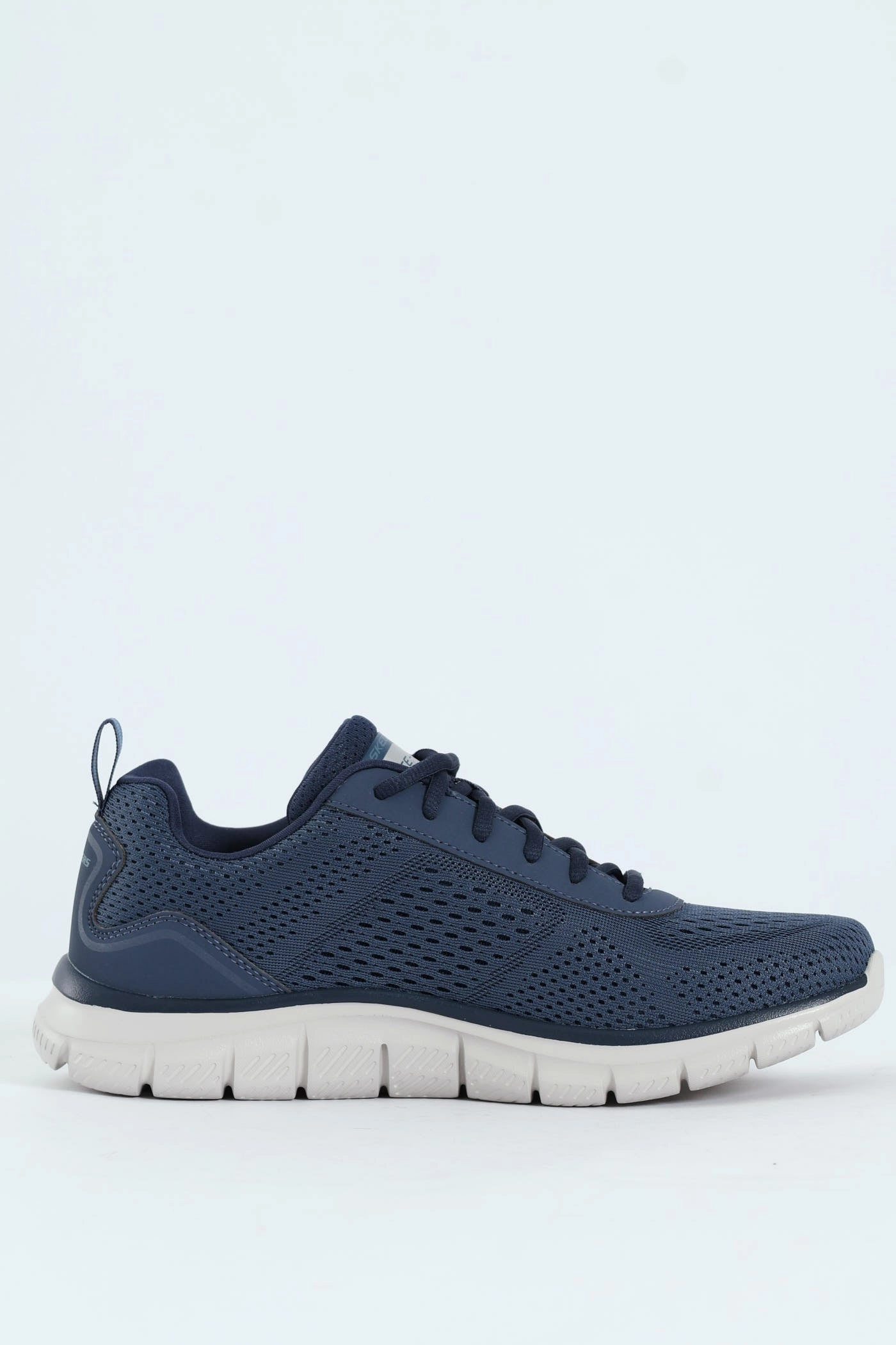 Track Lace Up Trainer - Navy Hyperlock Heel Calm Texture