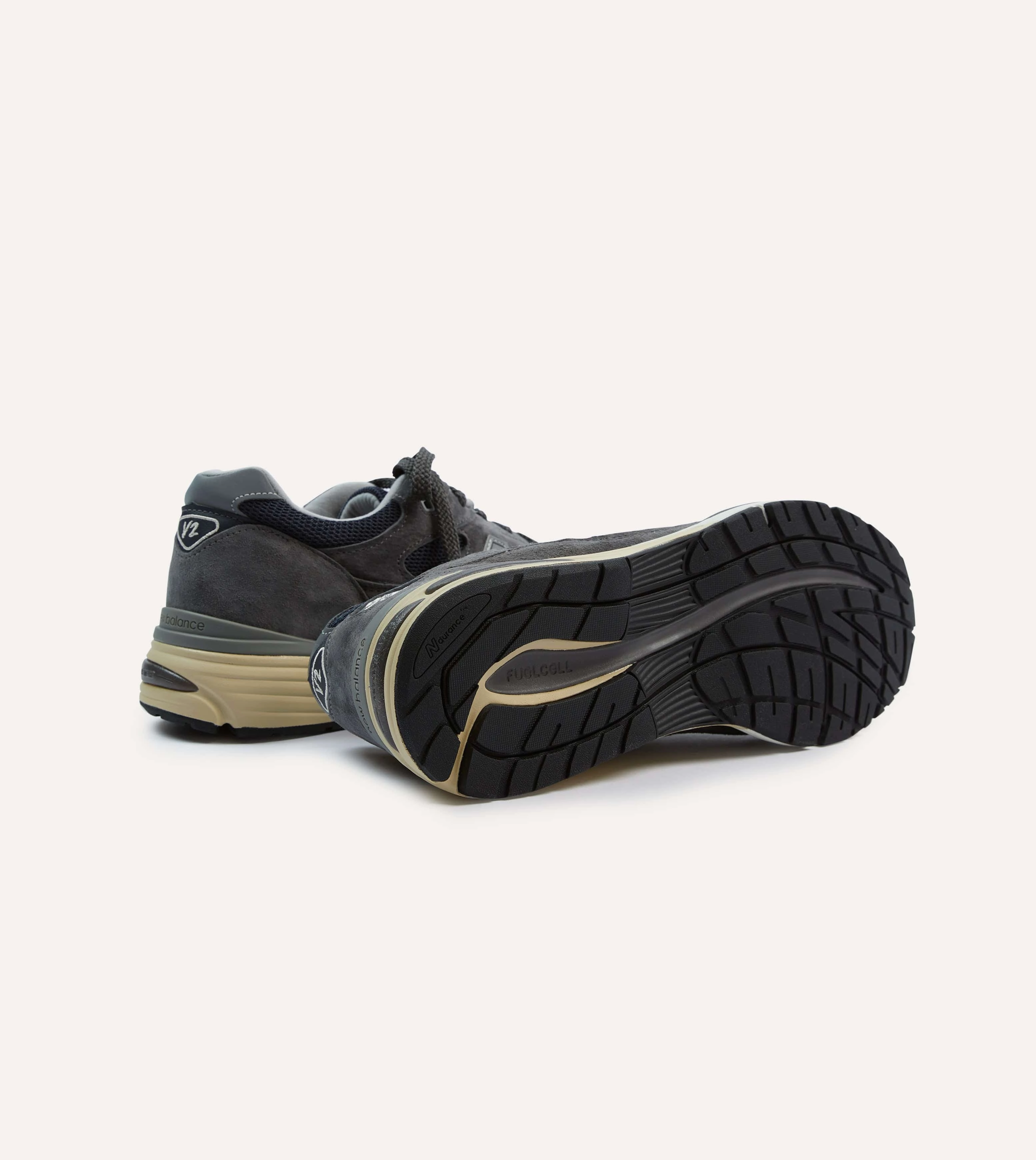 New Balance Dark Gull Grey Made in UK 991v2 Trainers wind - resistant shoes color - red