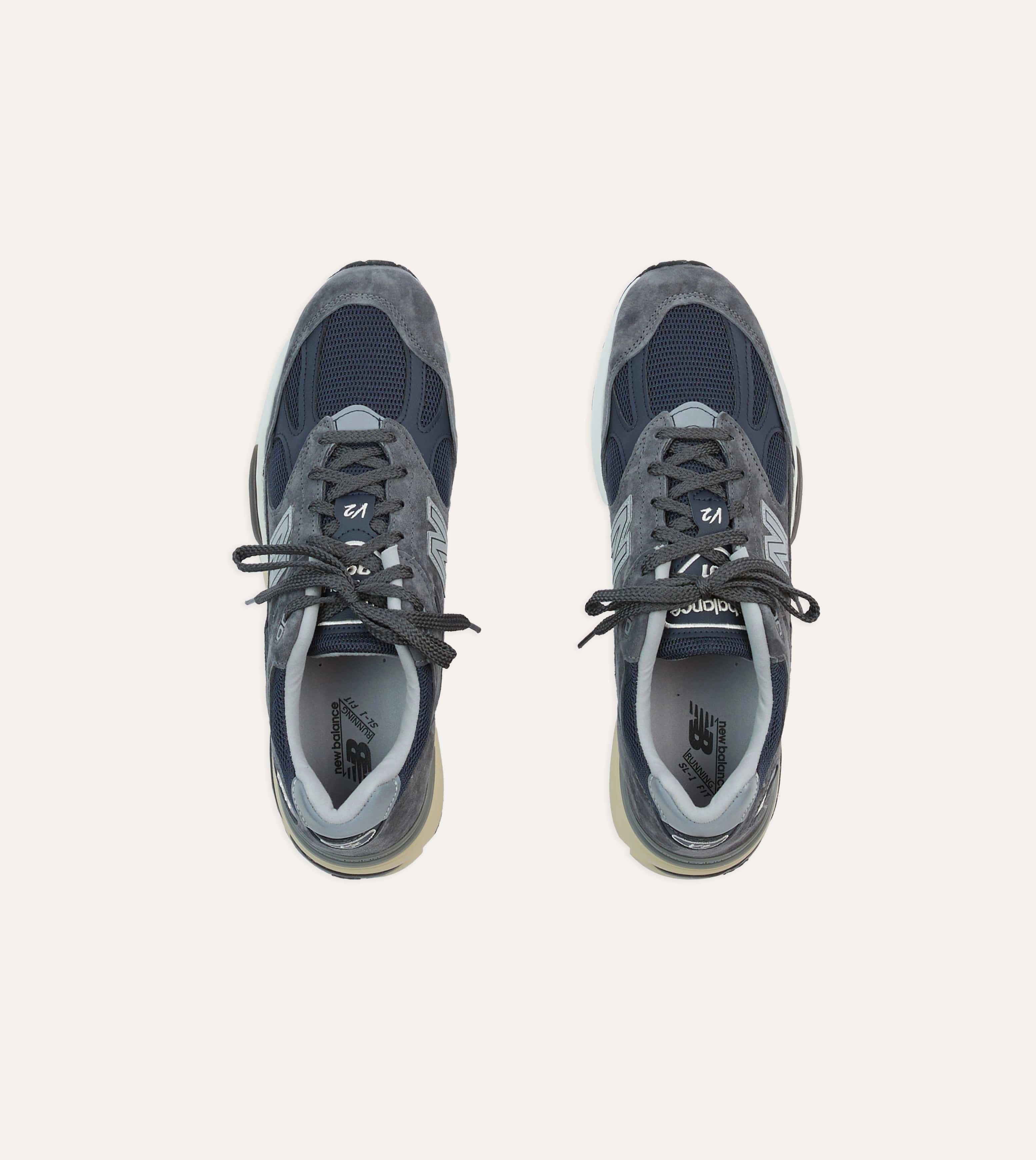 New Balance Dark Gull Grey Made in UK 991v2 Trainers water - repellent upper shoes Comfortable Energy Return