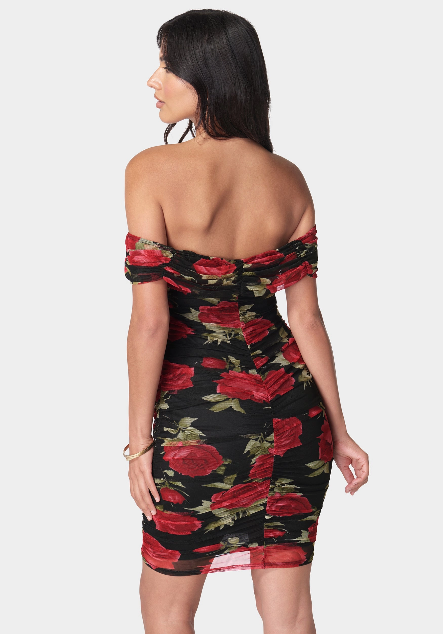 Off Shoulder Mesh Dress Morning Glow Walkable Flow