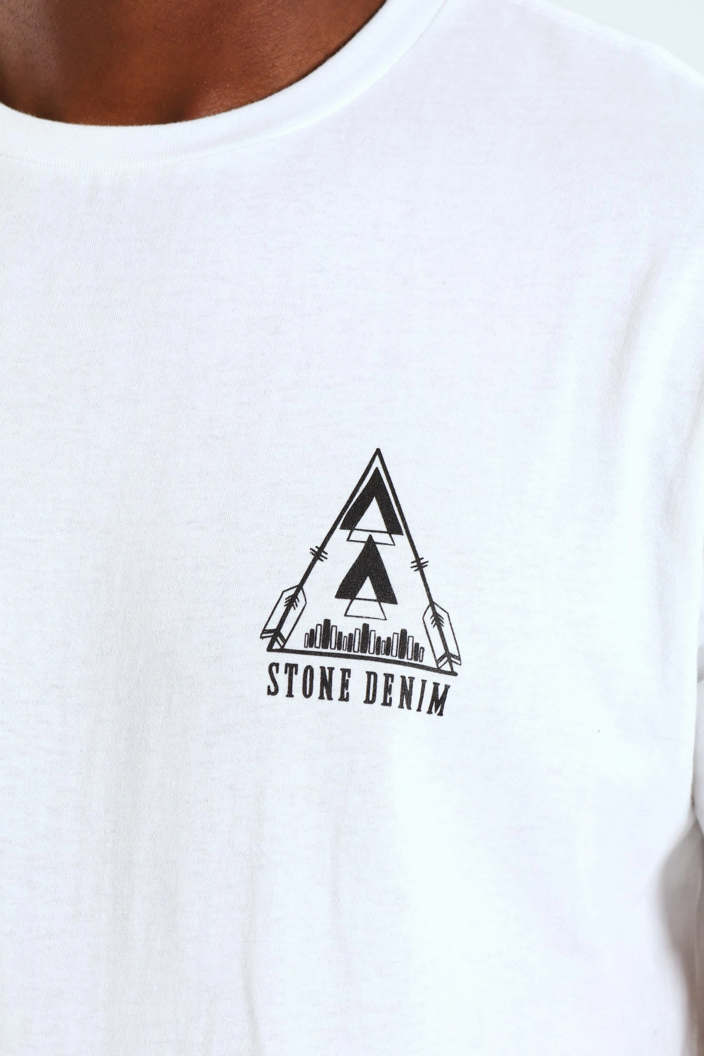 Everyday Comfort Classic Outfit Style Mount Sunrise Photo Front & Back Print Tee - White