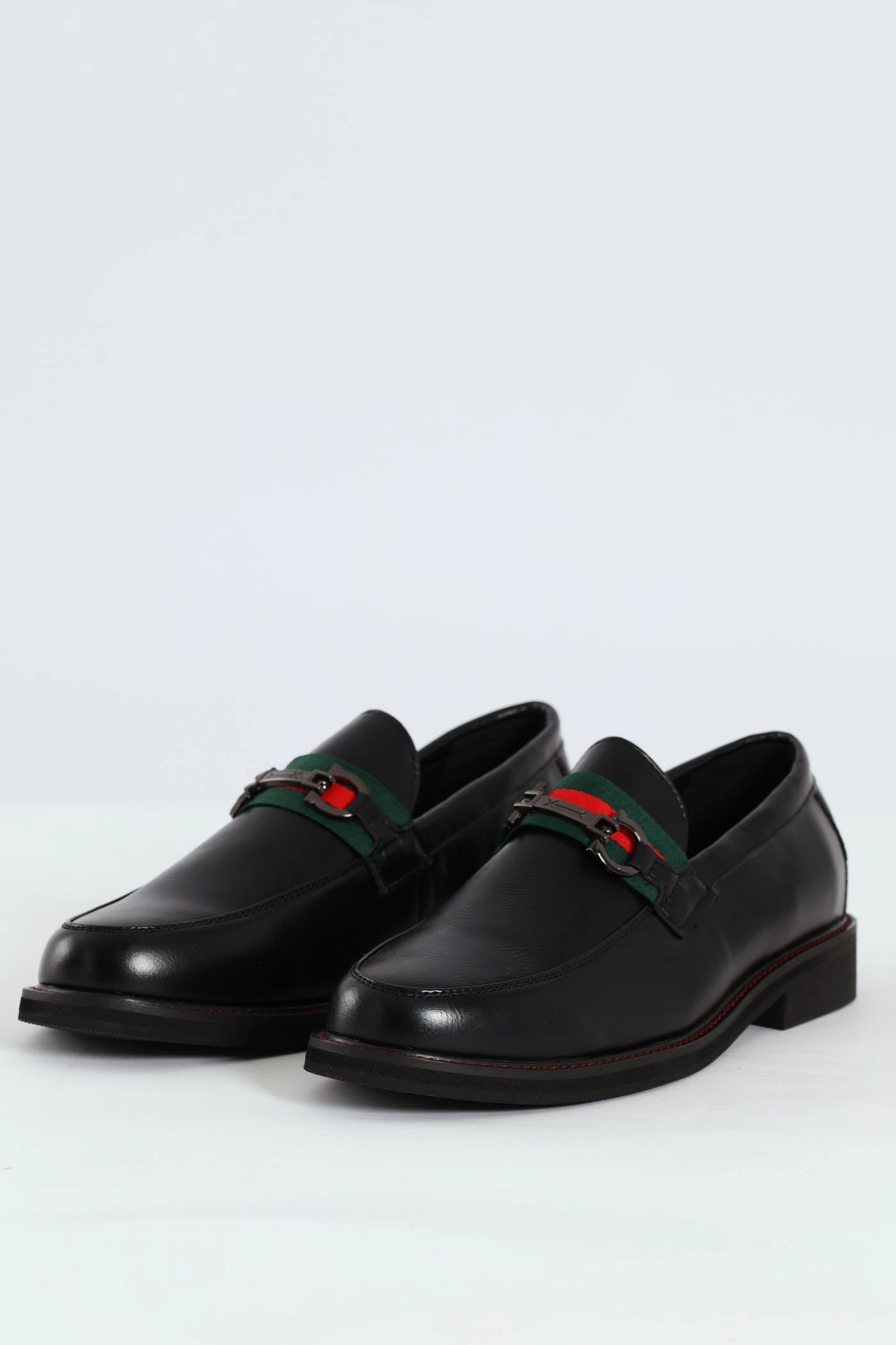 Tape & Trim Upper Detail Slip On Formal Shoe  - Black Quick clean