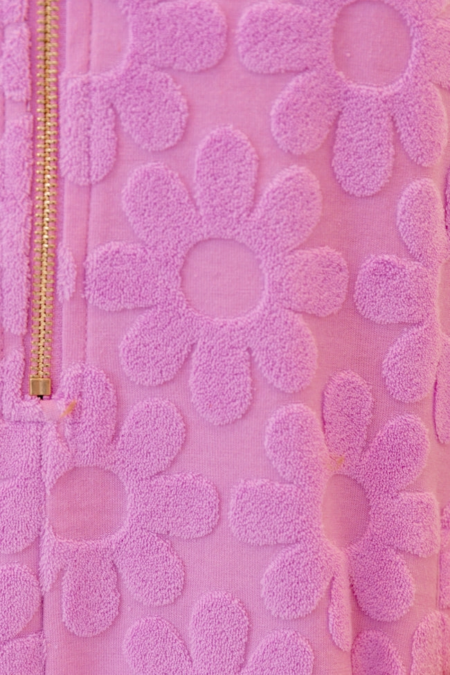 Daisies On The Dock Light Purple Terry Romper FINAL SALE Modern Fit