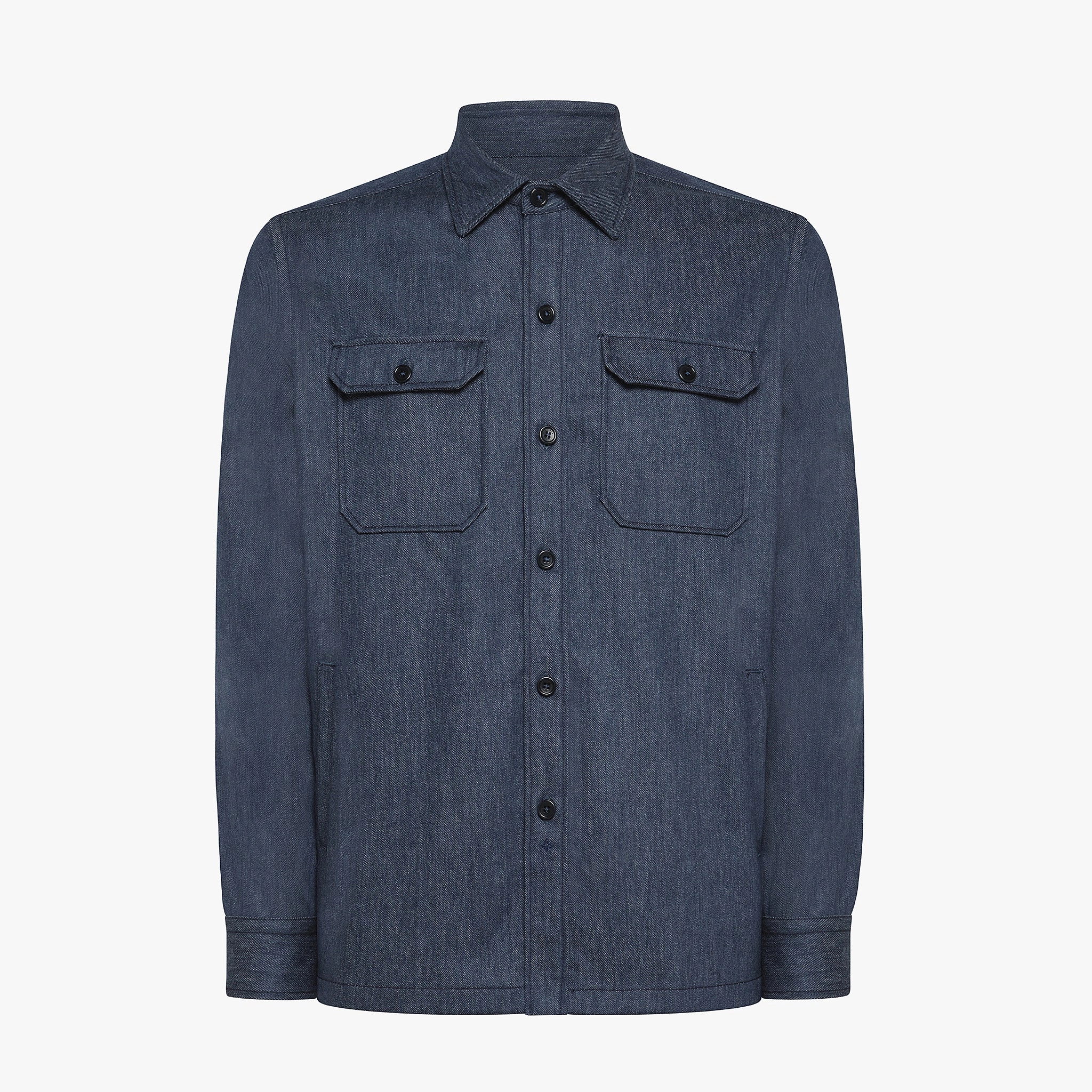 David Denim shirt in Trofeo Denim Wool Everyday Fashion