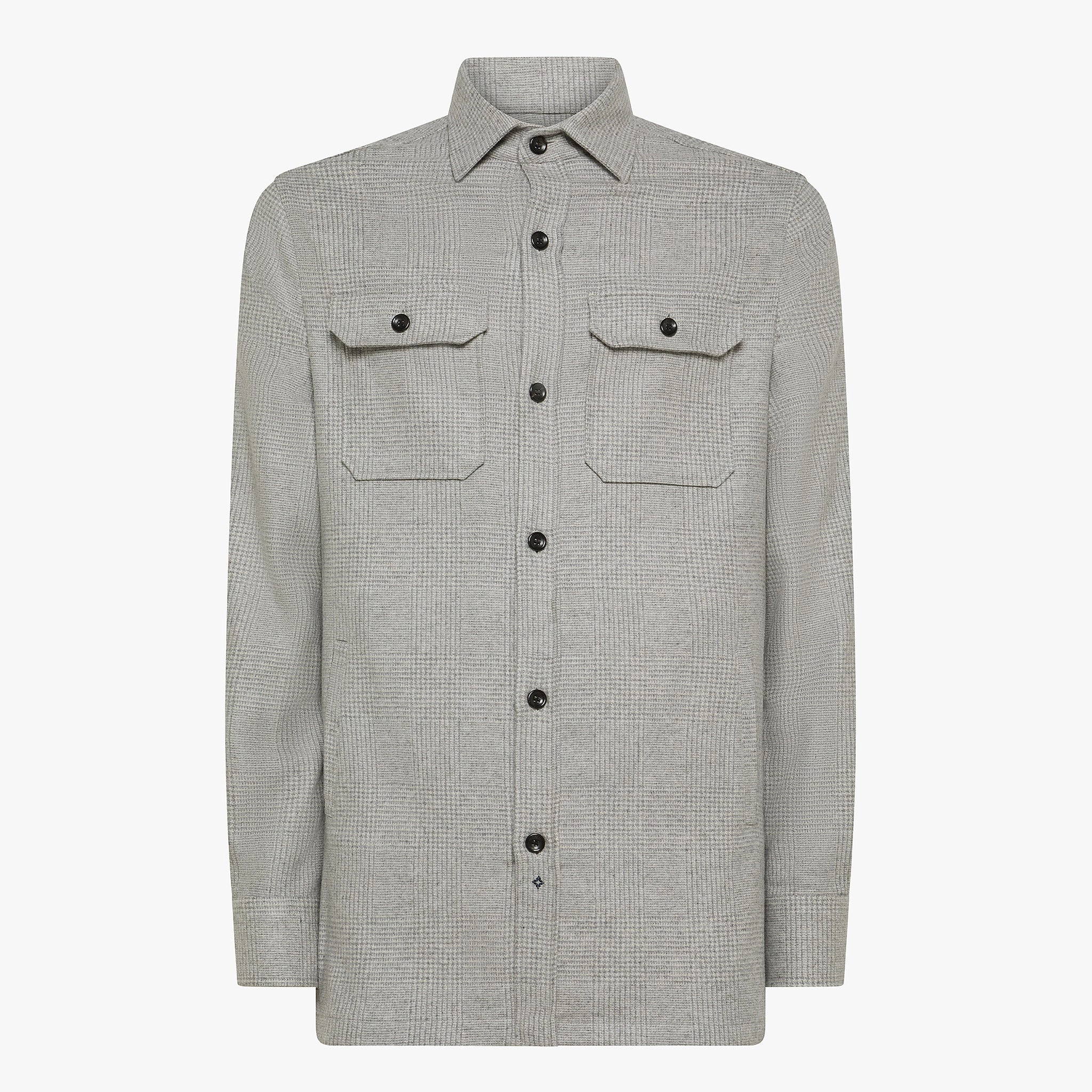 David Winter Lux shirts in Prince of Wales Cashmere Urban Casual Look