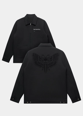 Death Moth Canvas Jacket Black Anytime Outer Fit