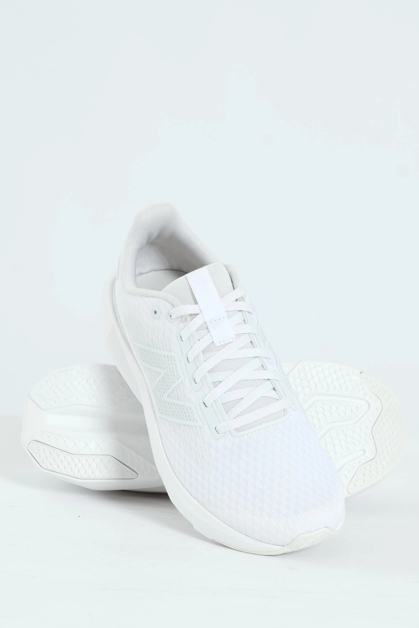 Non Marking Outsole Athleisure 413 V3 Trainer - White/White