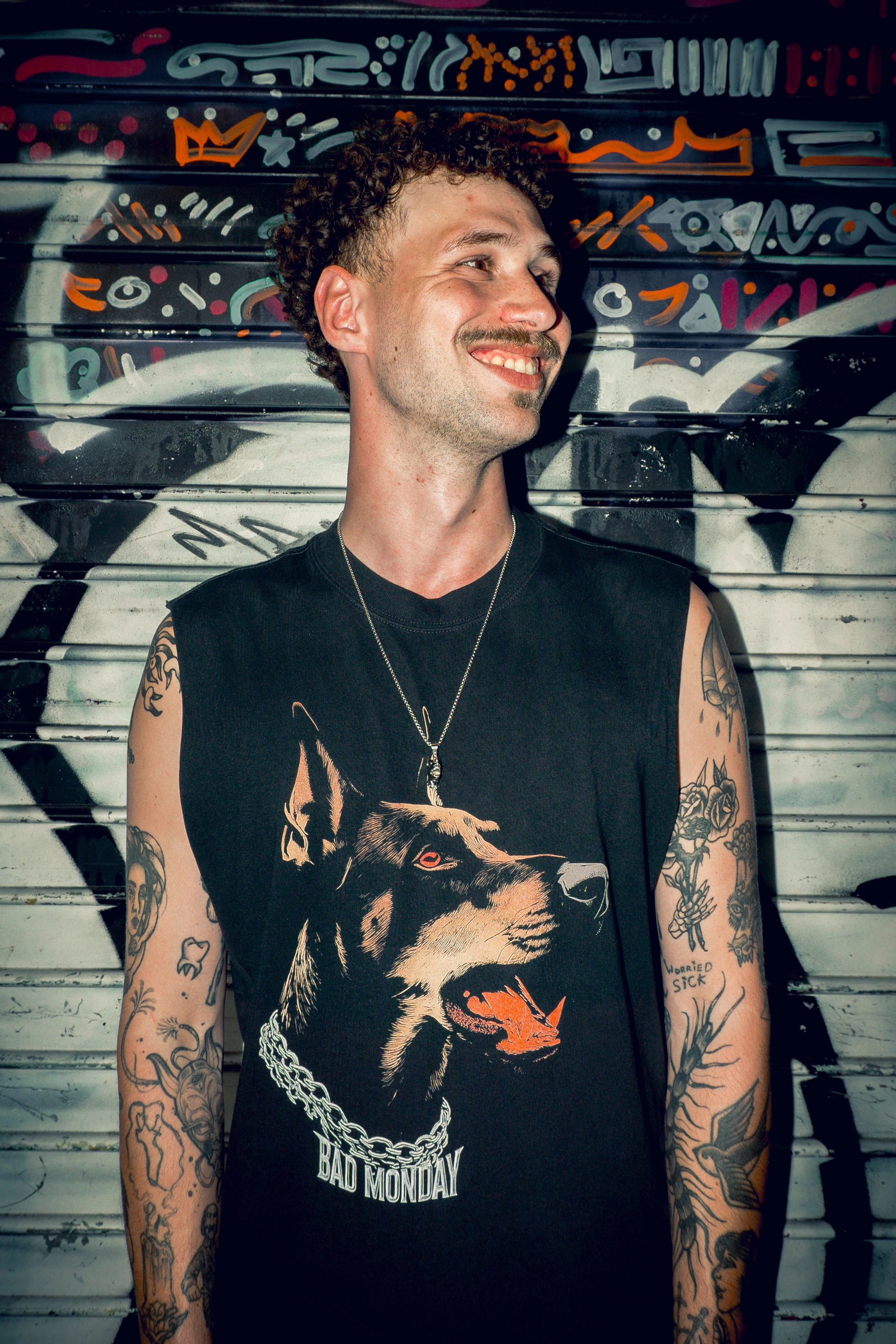 Doberman Heavy Vest Raglan Sleeve Sweat Absorbing Lining