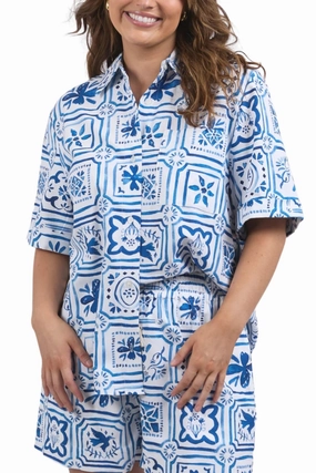 DOLCE TILE SHIRT - 8168012 Beach Wear