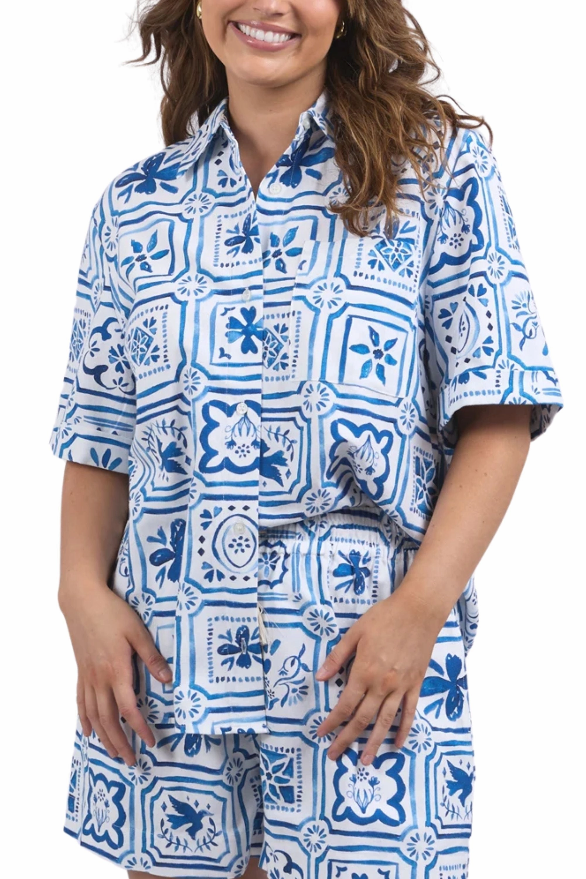 DOLCE TILE SHIRT - 8168012 Beach Wear