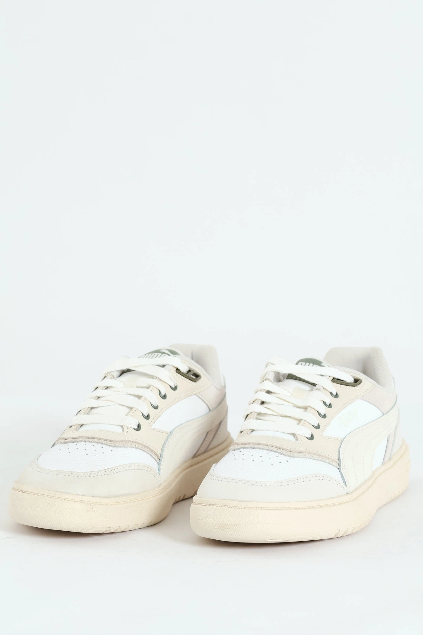 OrthoticFriendly Double Court Mix Sneaker - White