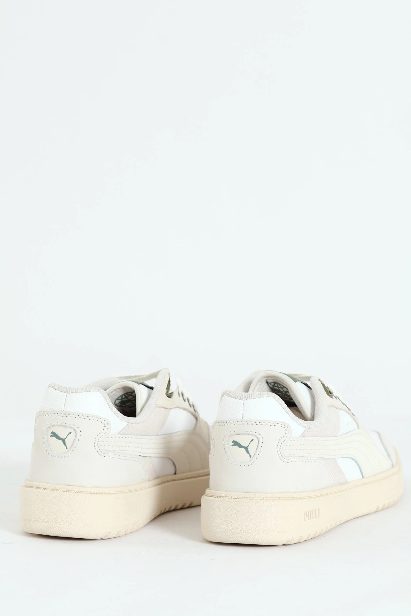Canvas Upper Comfort System Double Court Mix Sneaker - White