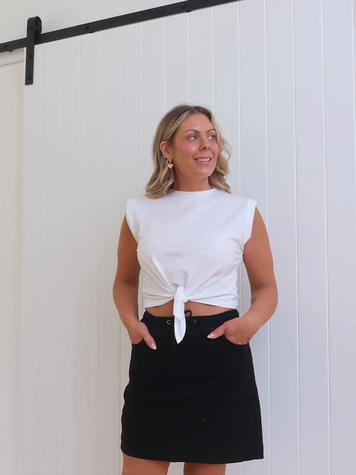 Knox Denim Skirt - Black Everyday Favorite