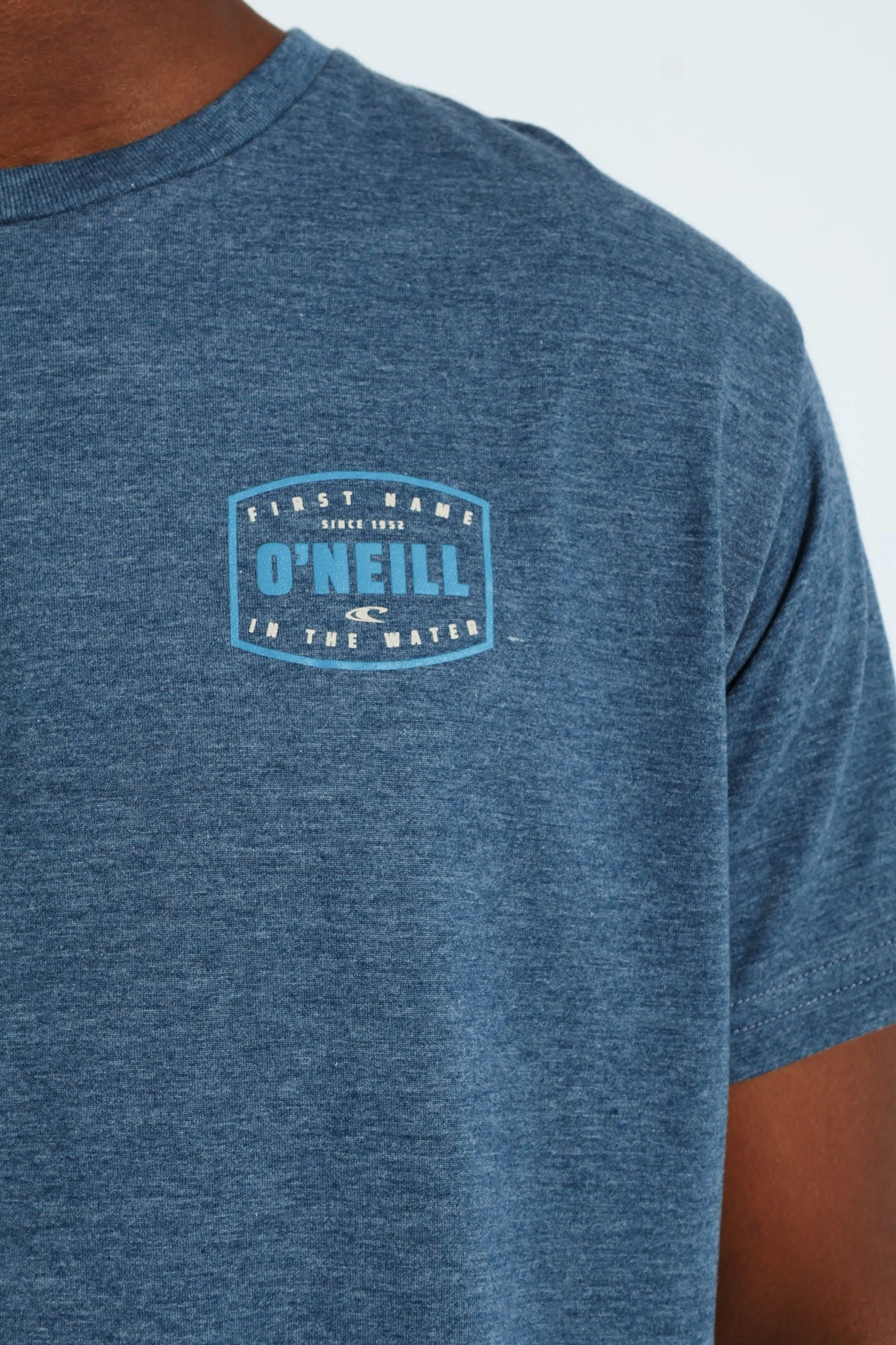 Recycled Polyester Thread Stamped Tee - Blue