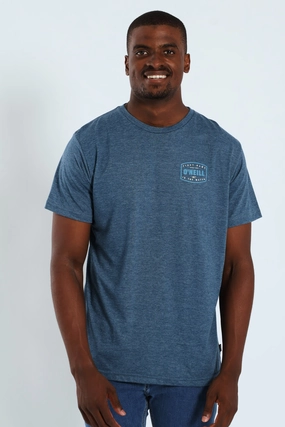 Tear Resistant Essential Look Stamped Tee - Blue