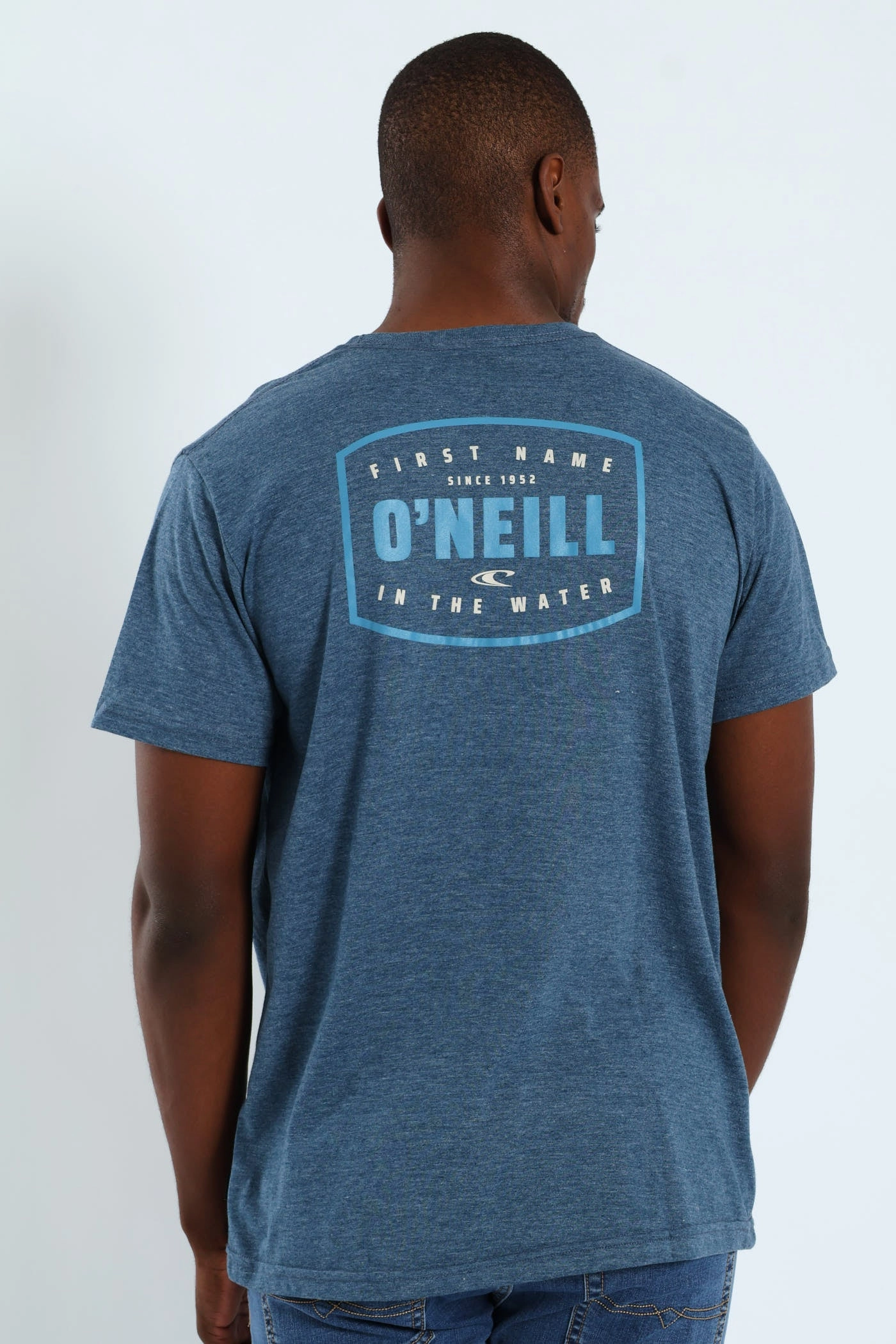 Elderly clothing Stamped Tee - Blue