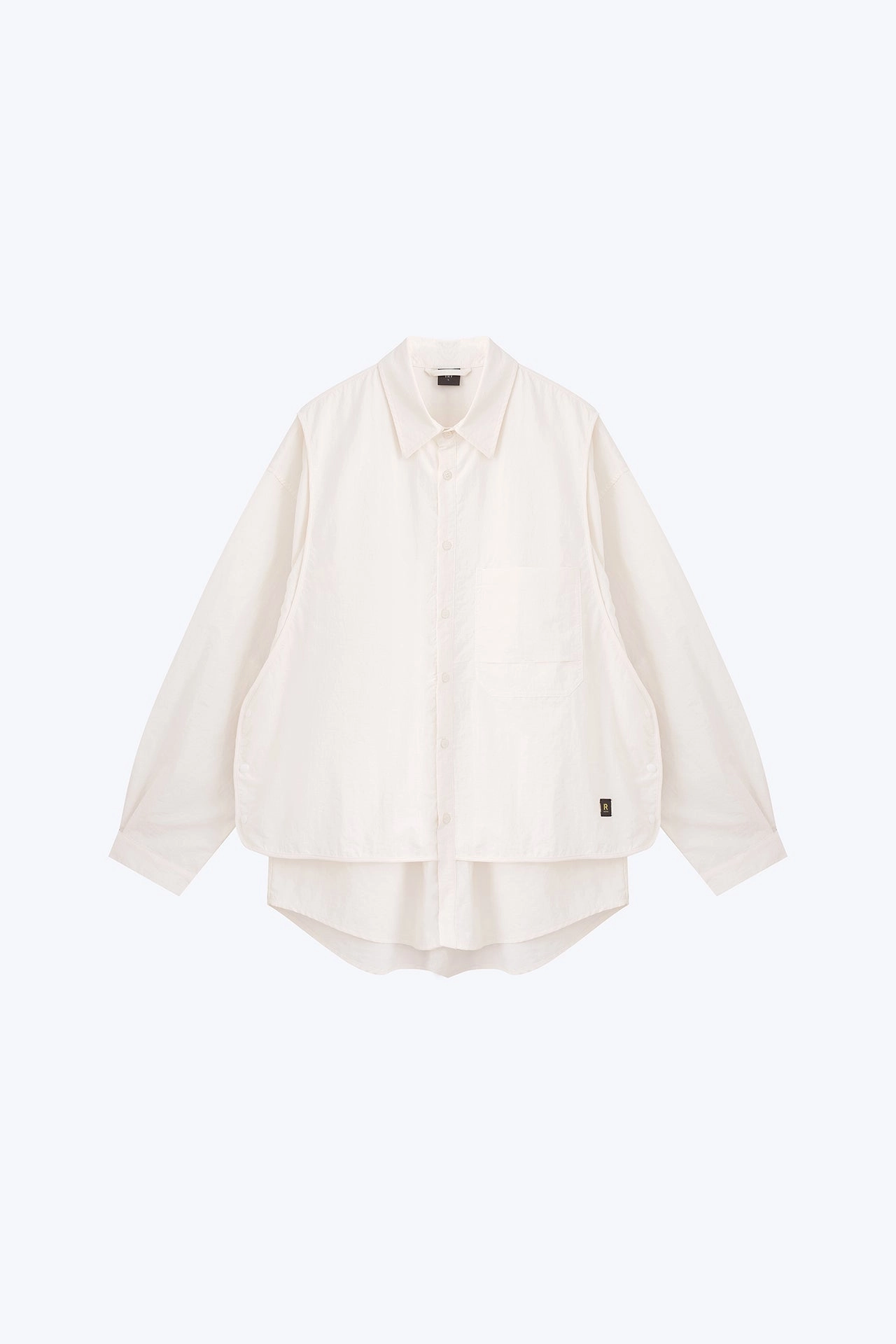 Breathable mesh lining Easygoing Design Double Vest and Long Sleeve Shirt - White [AT]