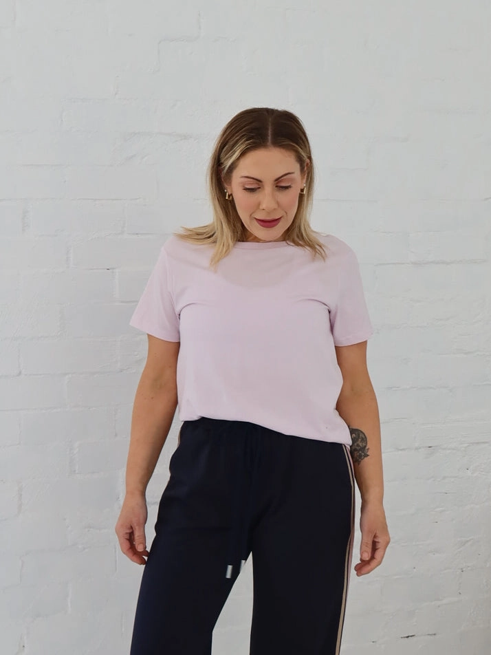 Jemima Tee - Orchid ElasticTrimming