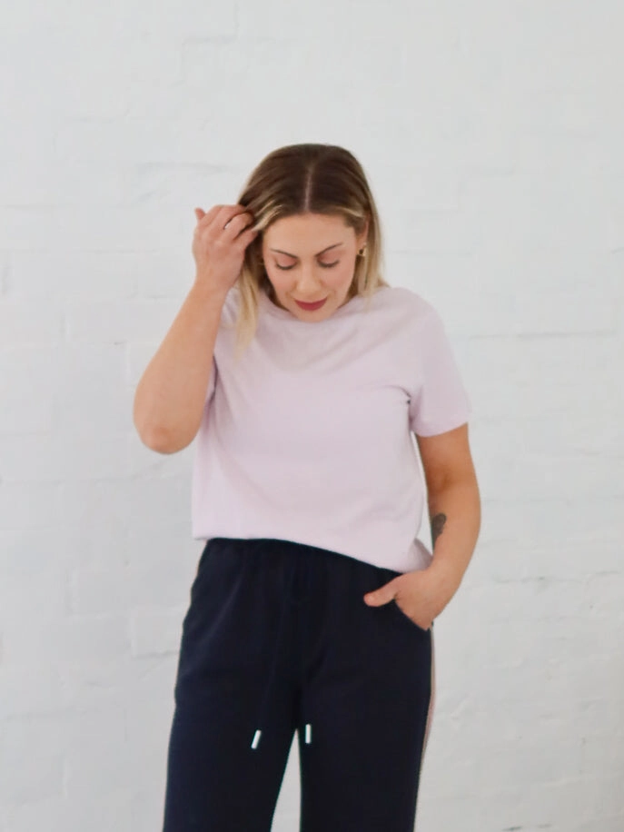 Biodegradable Fiber Blend Jemima Tee - Orchid
