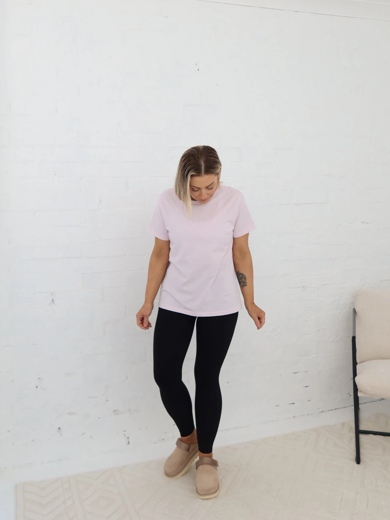 Durable Double Stitching HeavyweightThermal Jemima Tee - Orchid