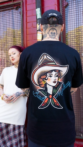 Trad Cowgirl Tee Vintage Pullover Elegant Cut