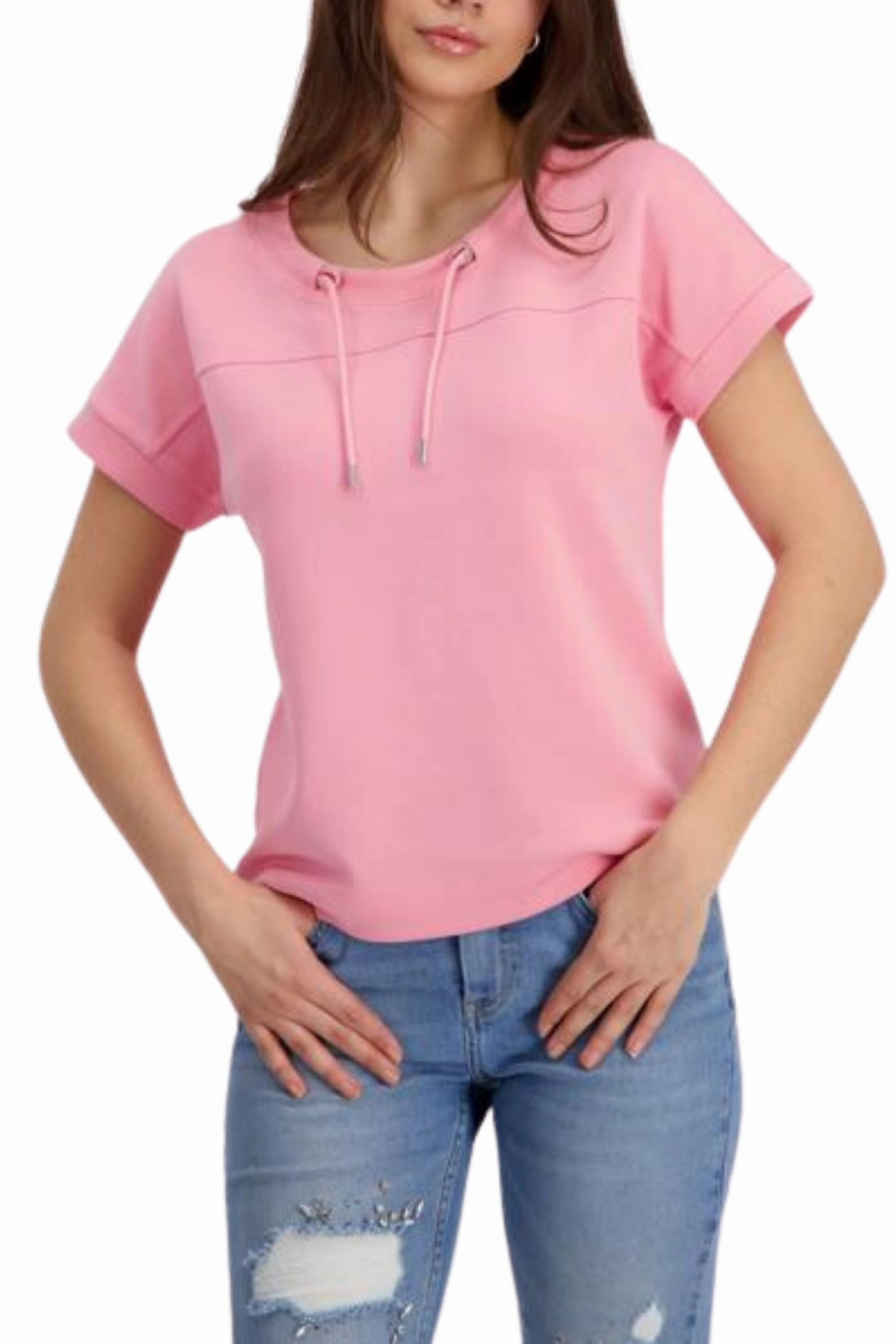 LayeringFriendly Holiday Outfit DRAWSTRING TEE - 408348MNR