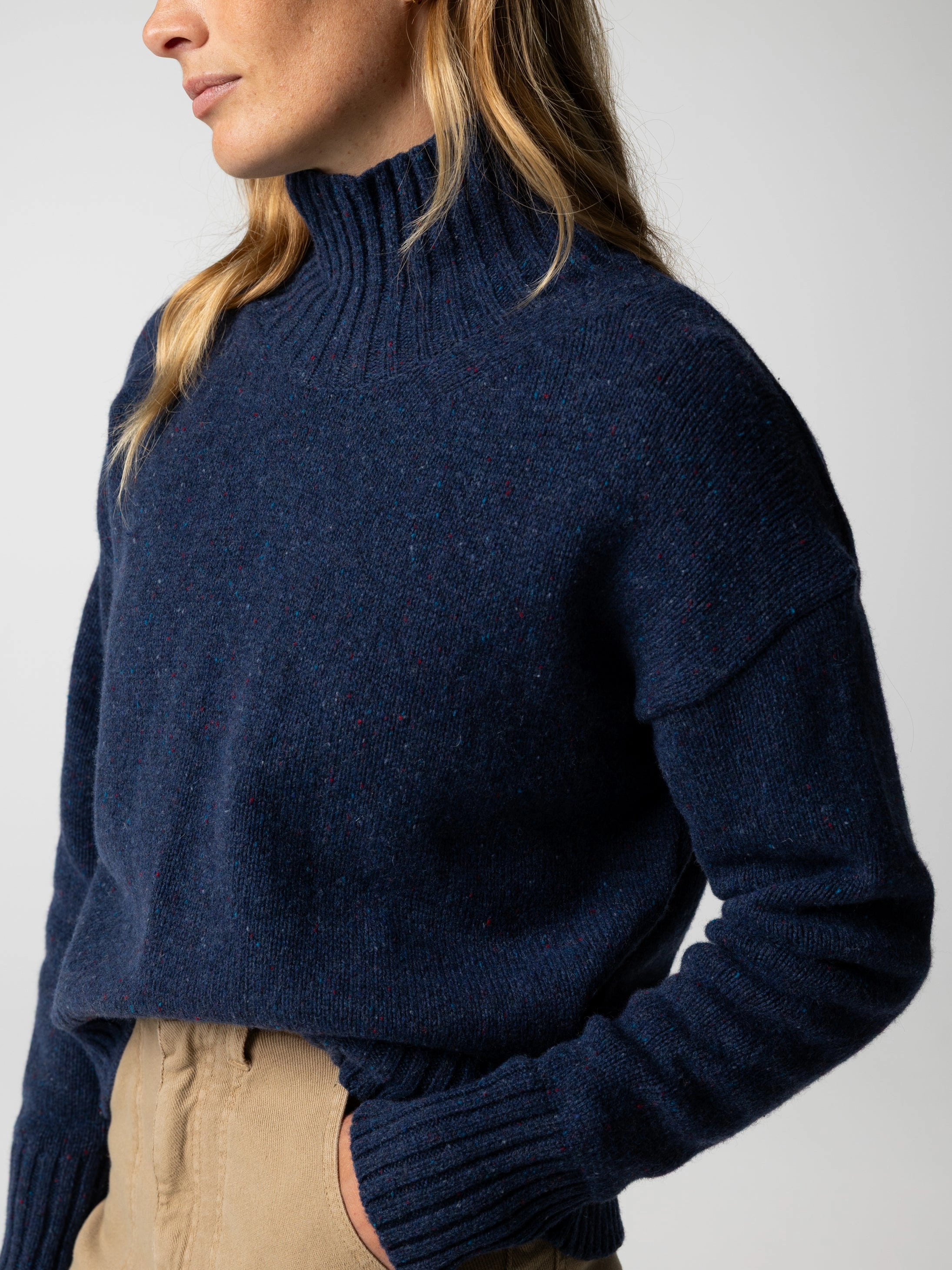 Women's Penrose Knit Jumper Stretch Knit Backing