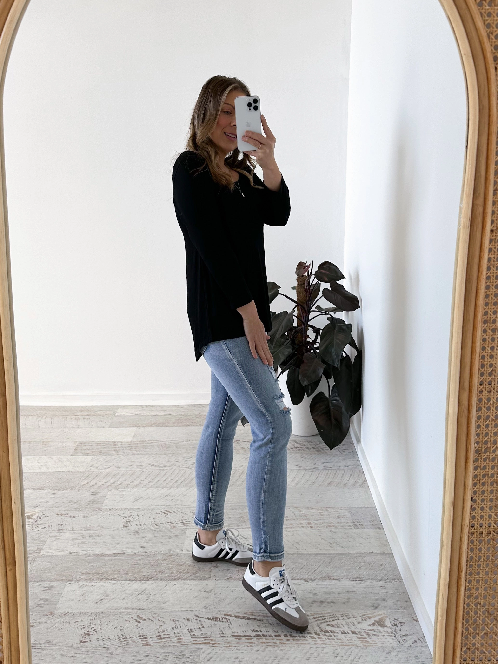 Replace Lynette Long Sleeve Top - Black