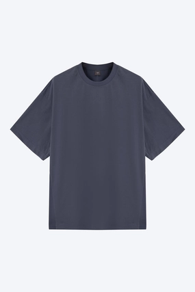 HighDensityFoam Dual Fabric Oversized Tee - Dark Grey