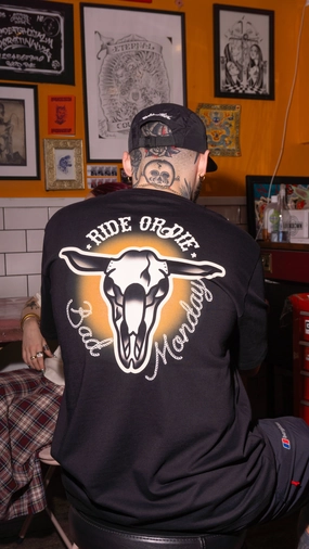 Breathable Underarm Gussets Versatile Layering Ride Or Die Tee