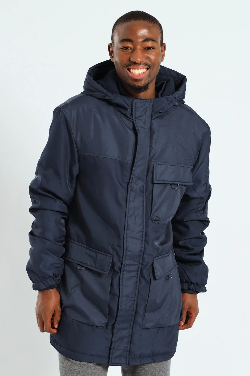 Utility Parka Jacket - Navy Travel Wardrobe Streetwear vibe