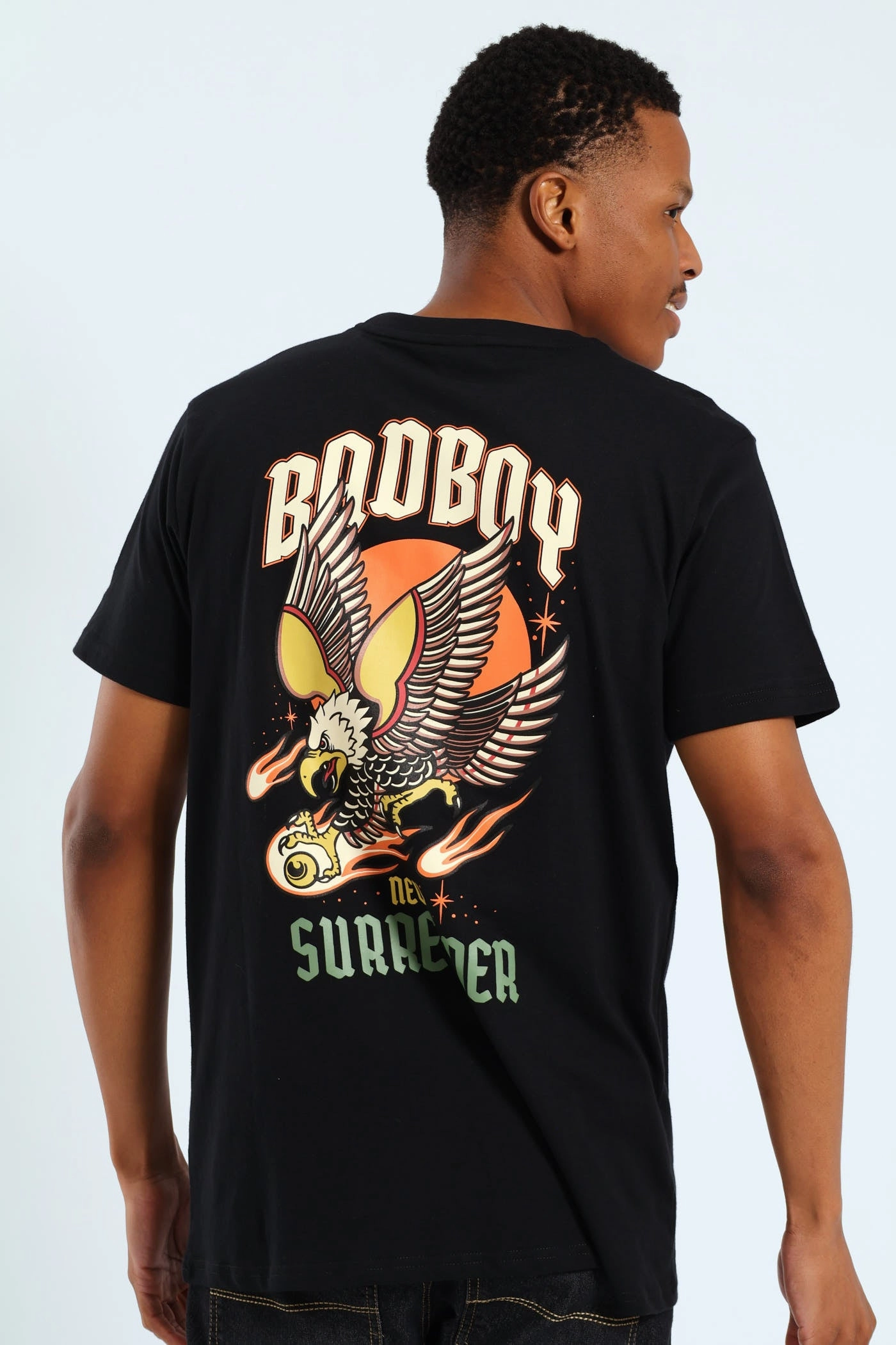 Eagle Surrender Tee - Black Everyday Fashion Look