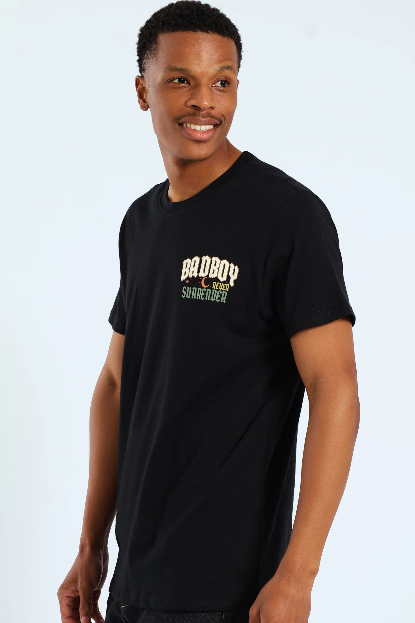 Comfort Style Trendy Layering Eagle Surrender Tee - Black