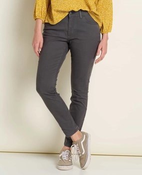 Earthworks 5 Pocket Skinny Pant Flexible Ankle Cuffs Movement Ready Fit