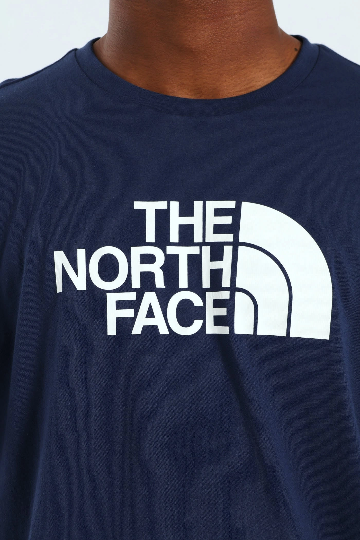 Durable Knit Structure Short Sleeve Easy Tee - Navy